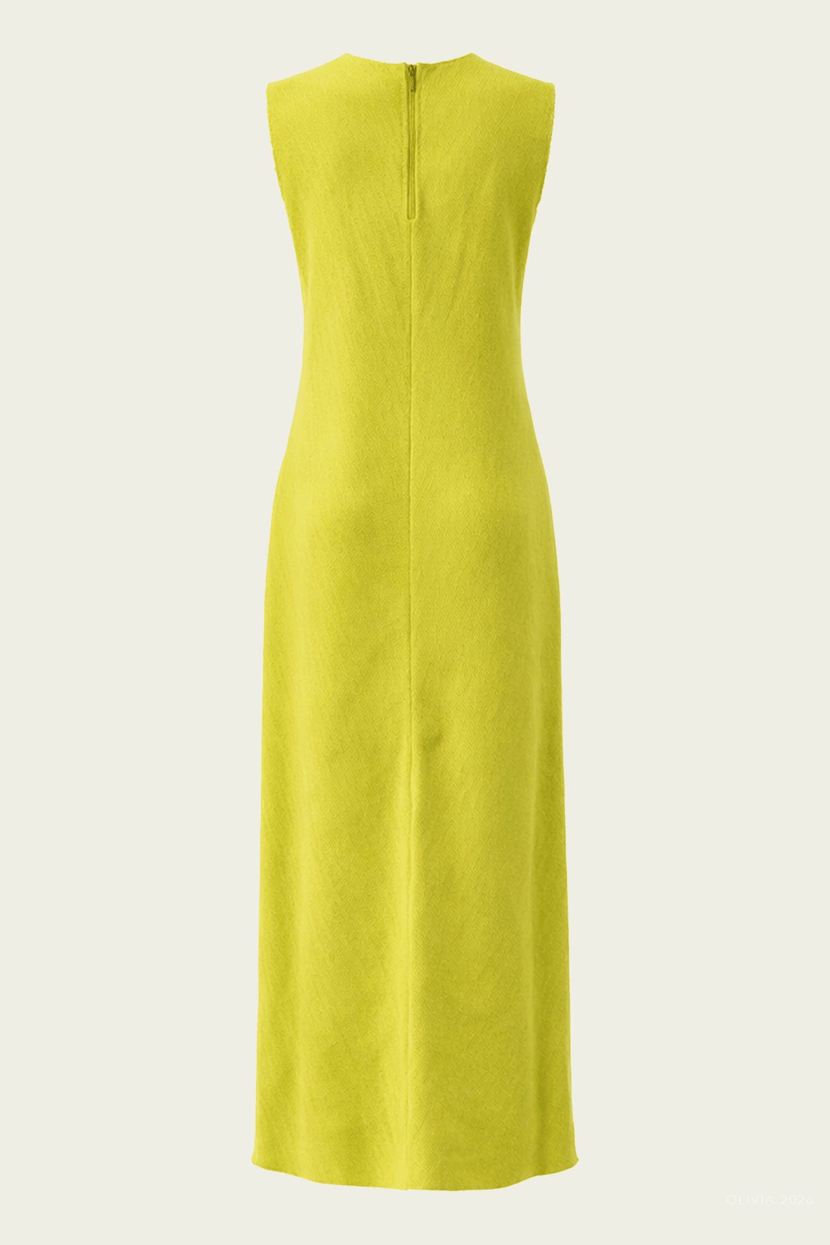 Viscose Plisse Sleeveless Bias Dress in Pea Pod - shop - olivia.com