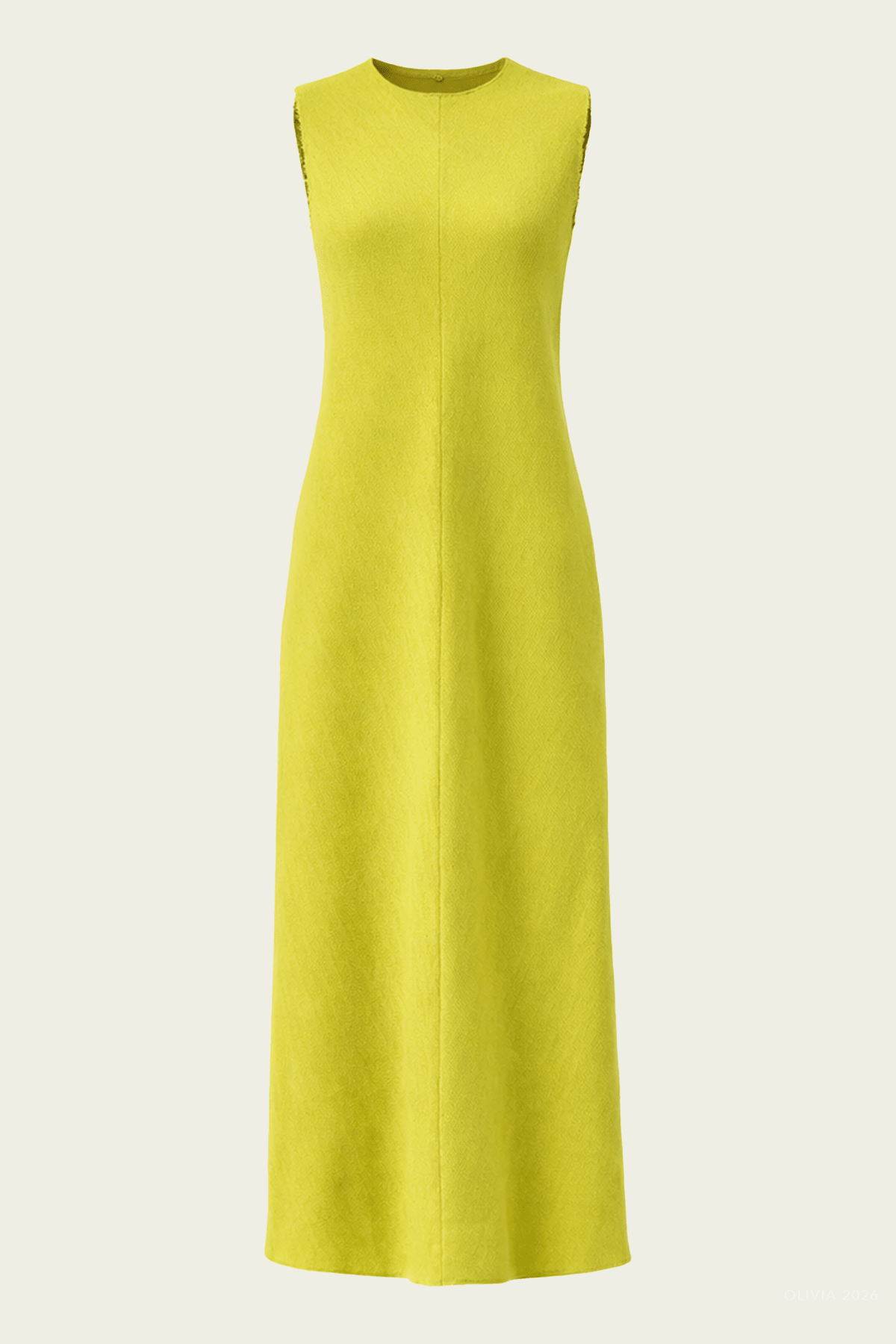 Viscose Plisse Sleeveless Bias Dress in Pea Pod - shop - olivia.com