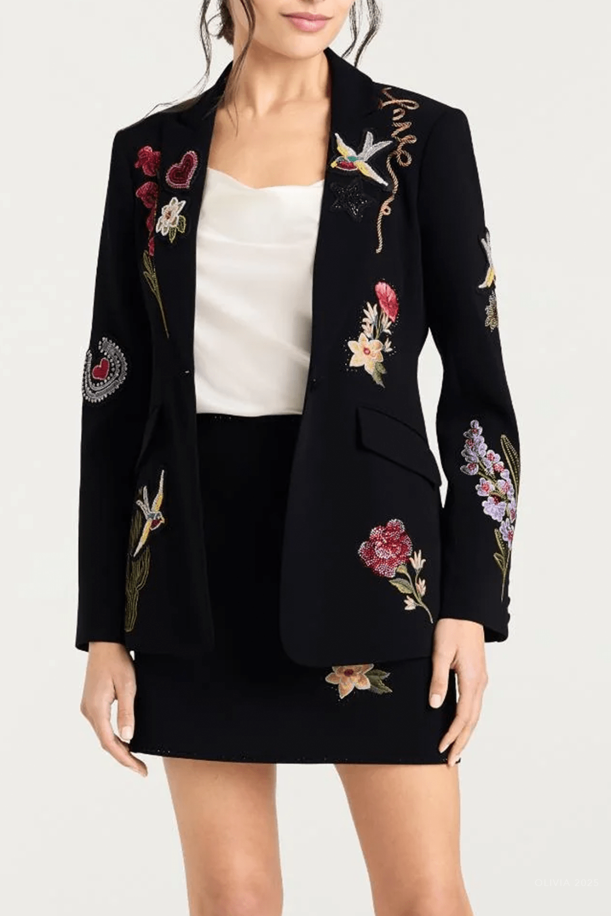 Western Amour Cheyenne Blazer in Black Multi - shop - olivia.com