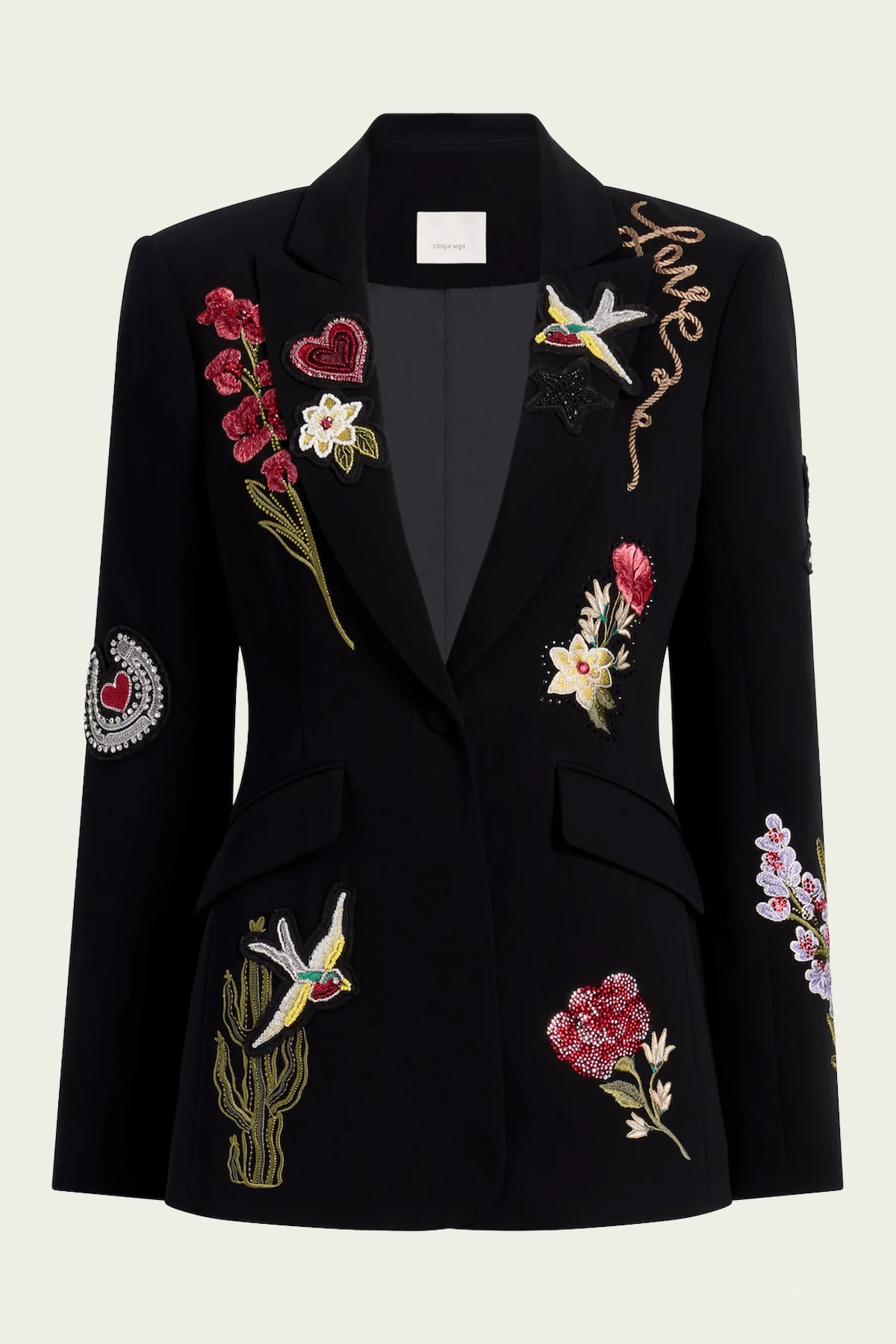 Western Amour Cheyenne Blazer in Black Multi - shop - olivia.com