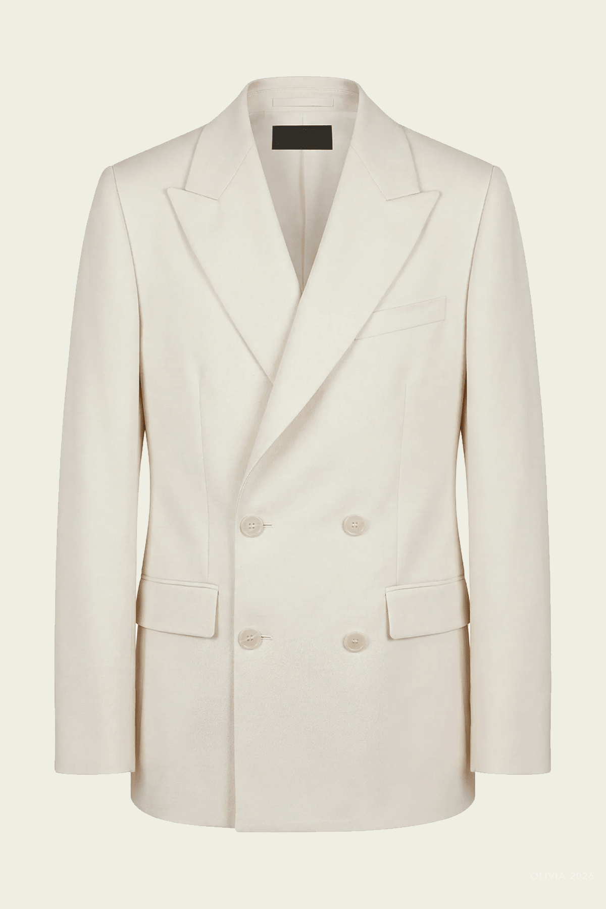 Weston Double Breasted Blazer in Stone - shop - olivia.com