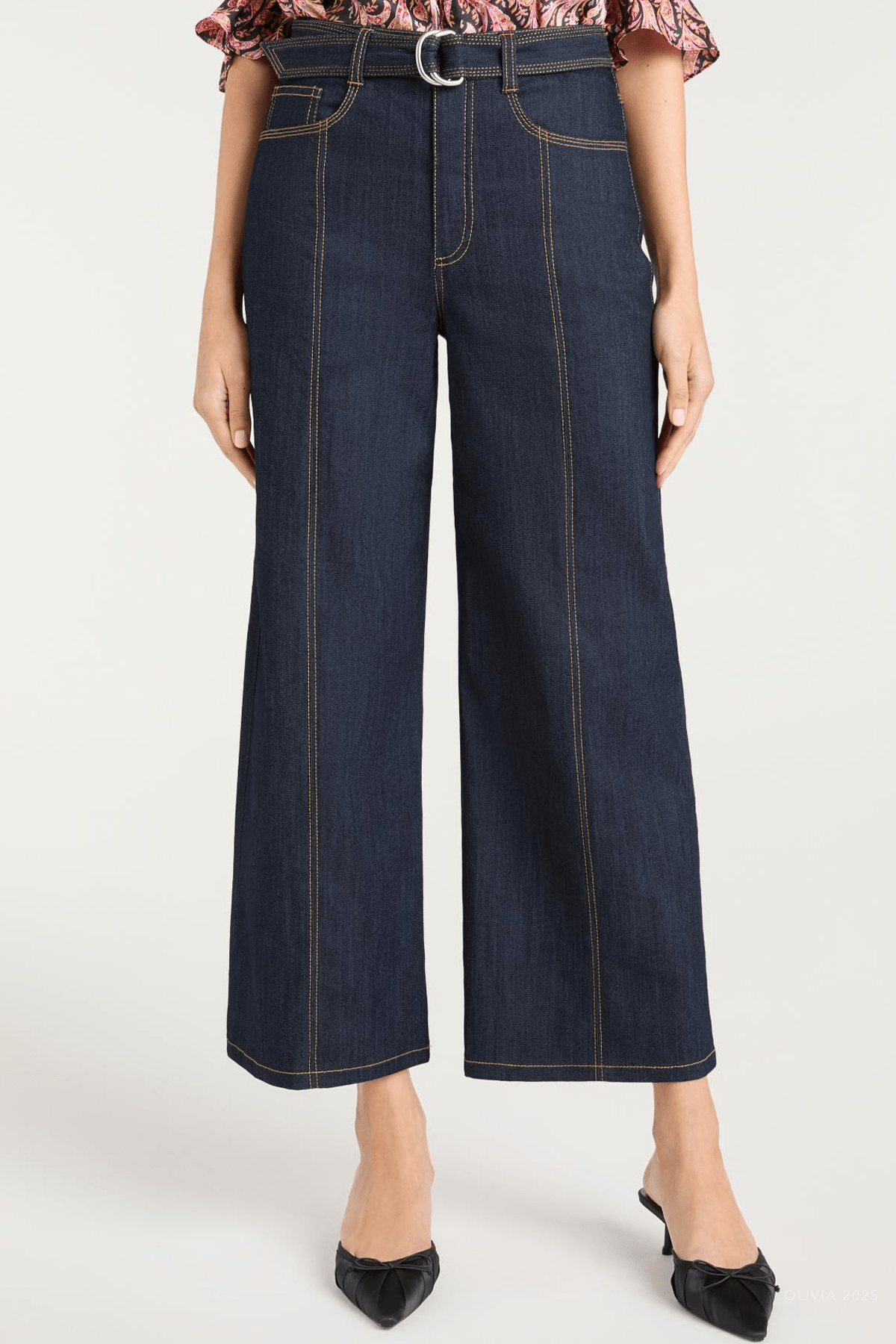 Wide - Leg Madi Pant in Indigo - shop - olivia.com