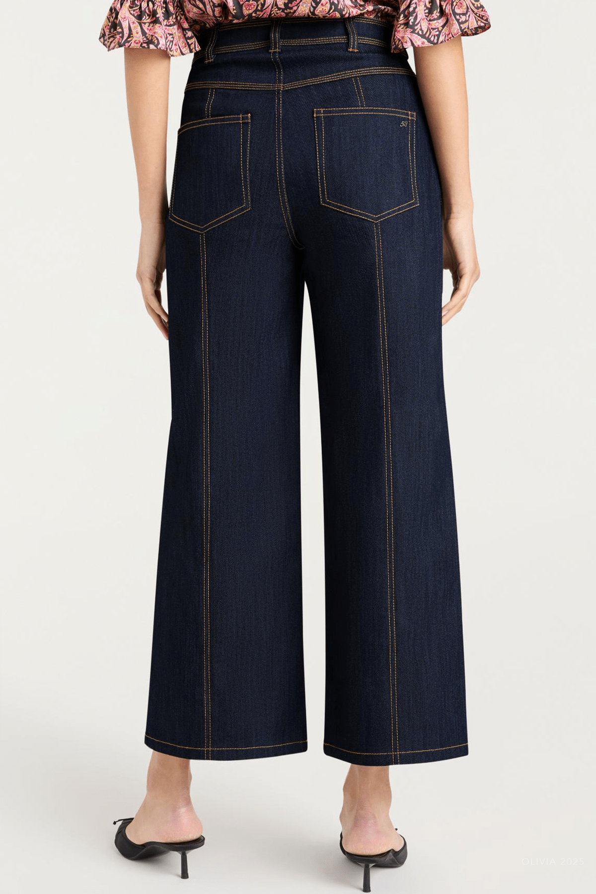 Wide - Leg Madi Pant in Indigo - shop - olivia.com