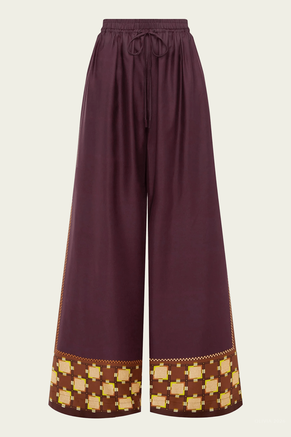 Wilson Silk Pant in Multi - shop - olivia.com