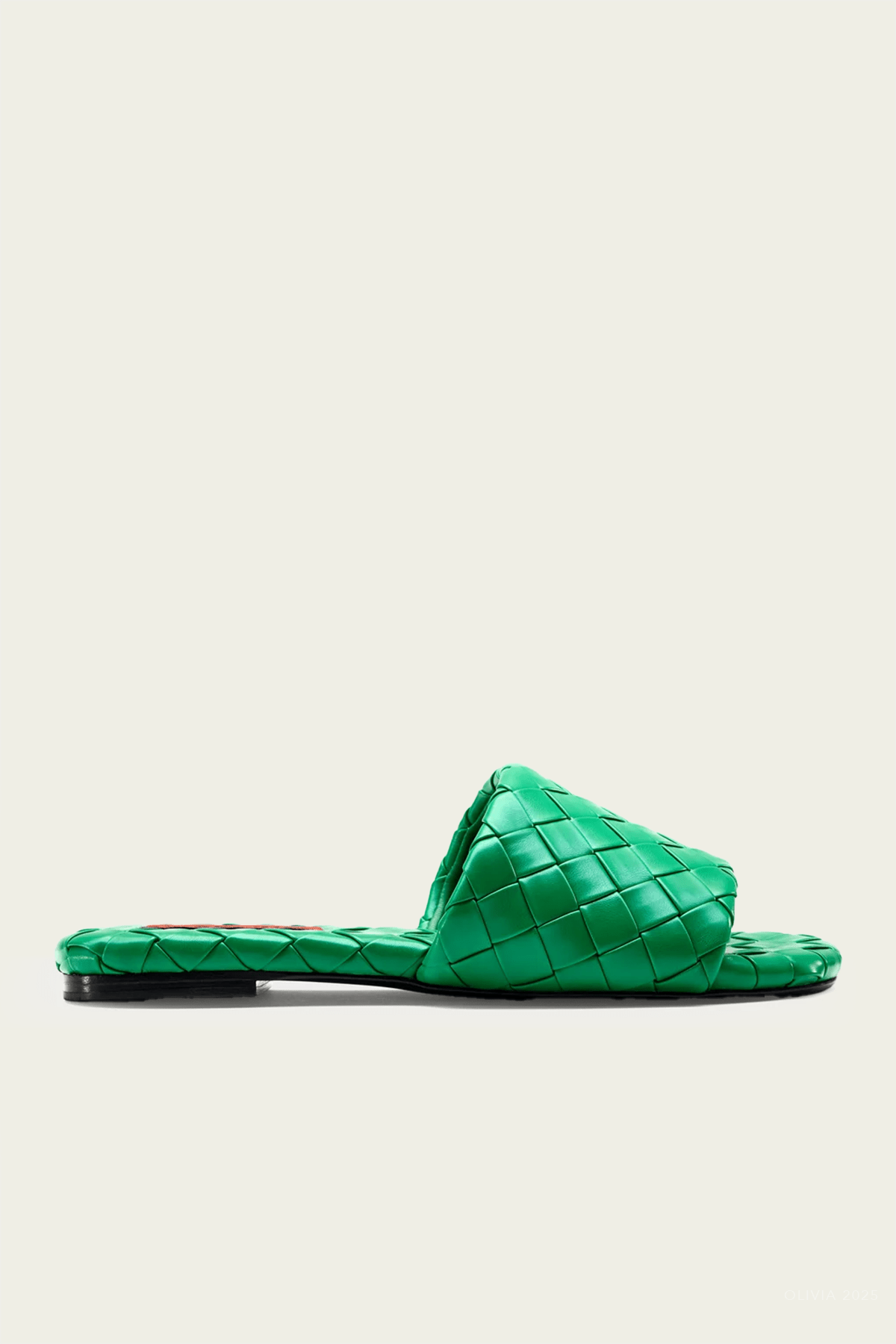 Woven Salerno Sandal in Gummy Green - shop - olivia.com