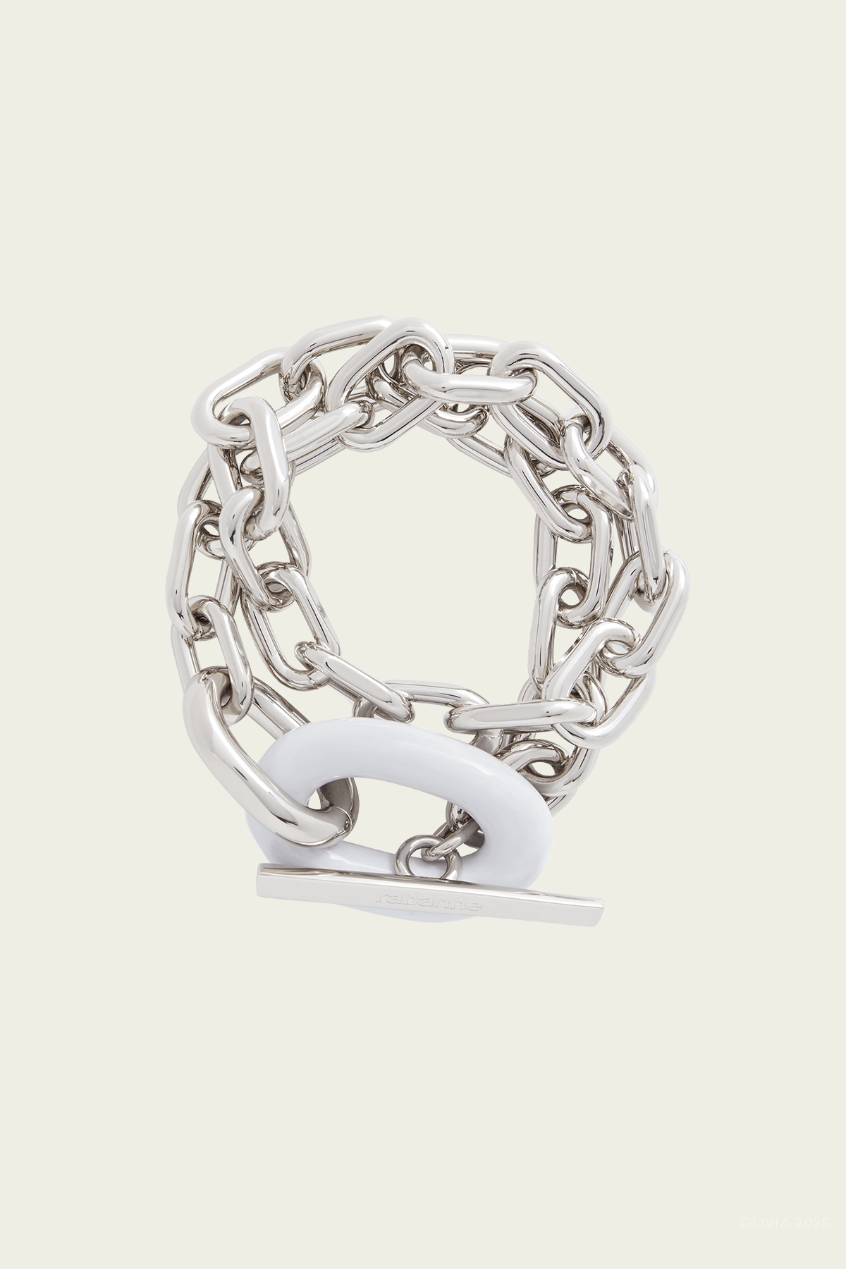 XL Link Chain Bracelet in Silver White - shop - olivia.com