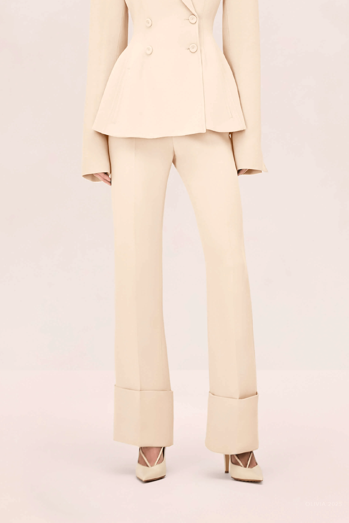 York Pant in Cream - shop - olivia.com