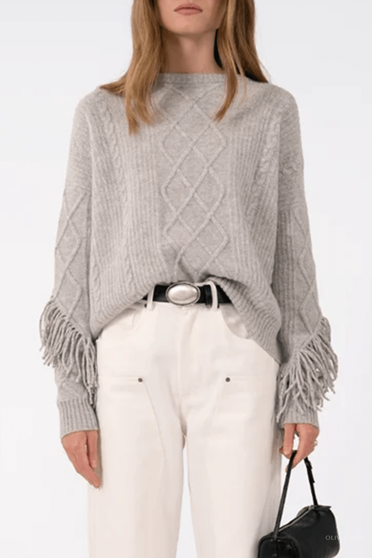 Zion Sweater in Grey - shop-olivia.com