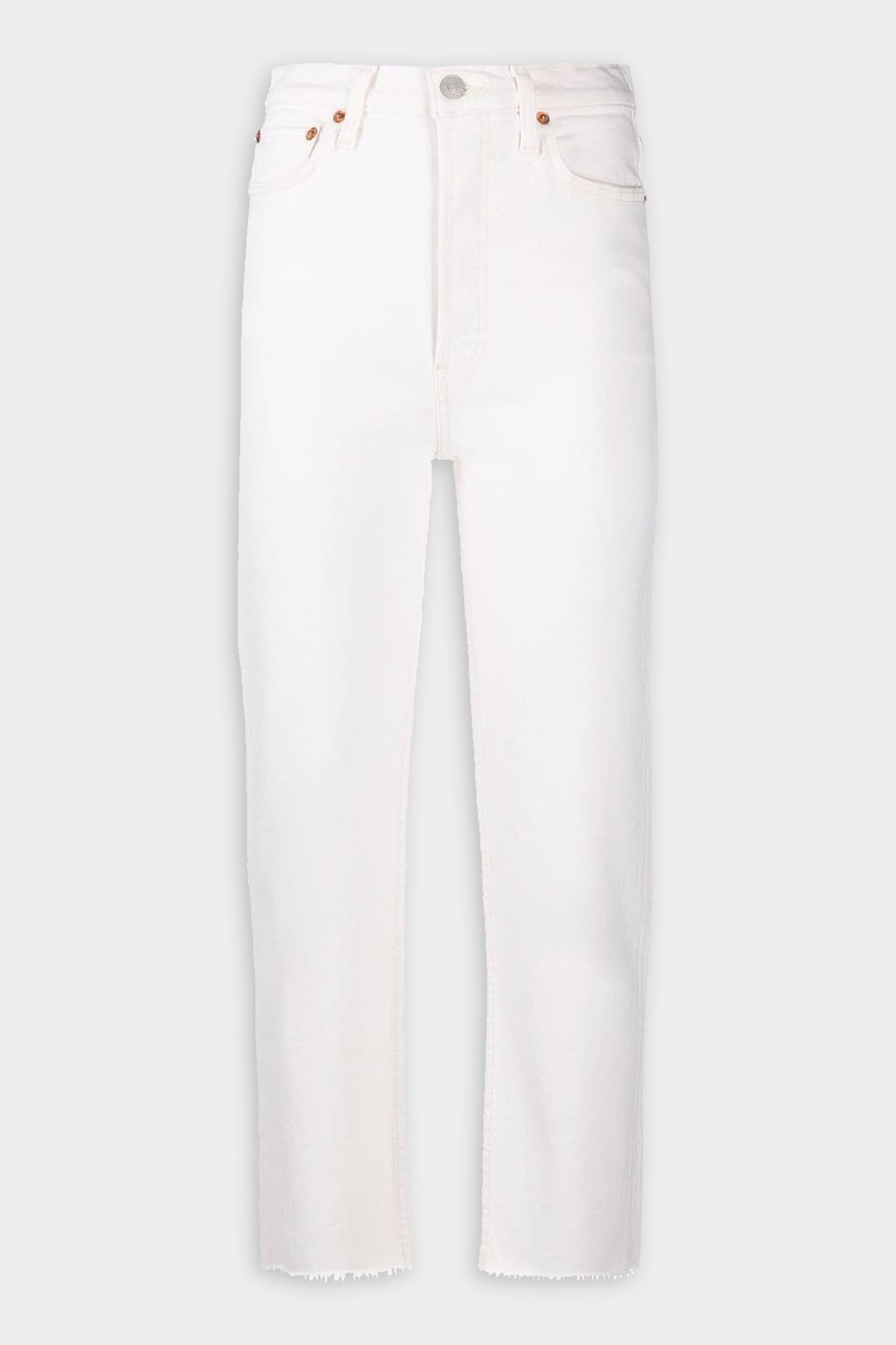 70s Stove Pipe Jeans in Vintage White - shop-olivia.com