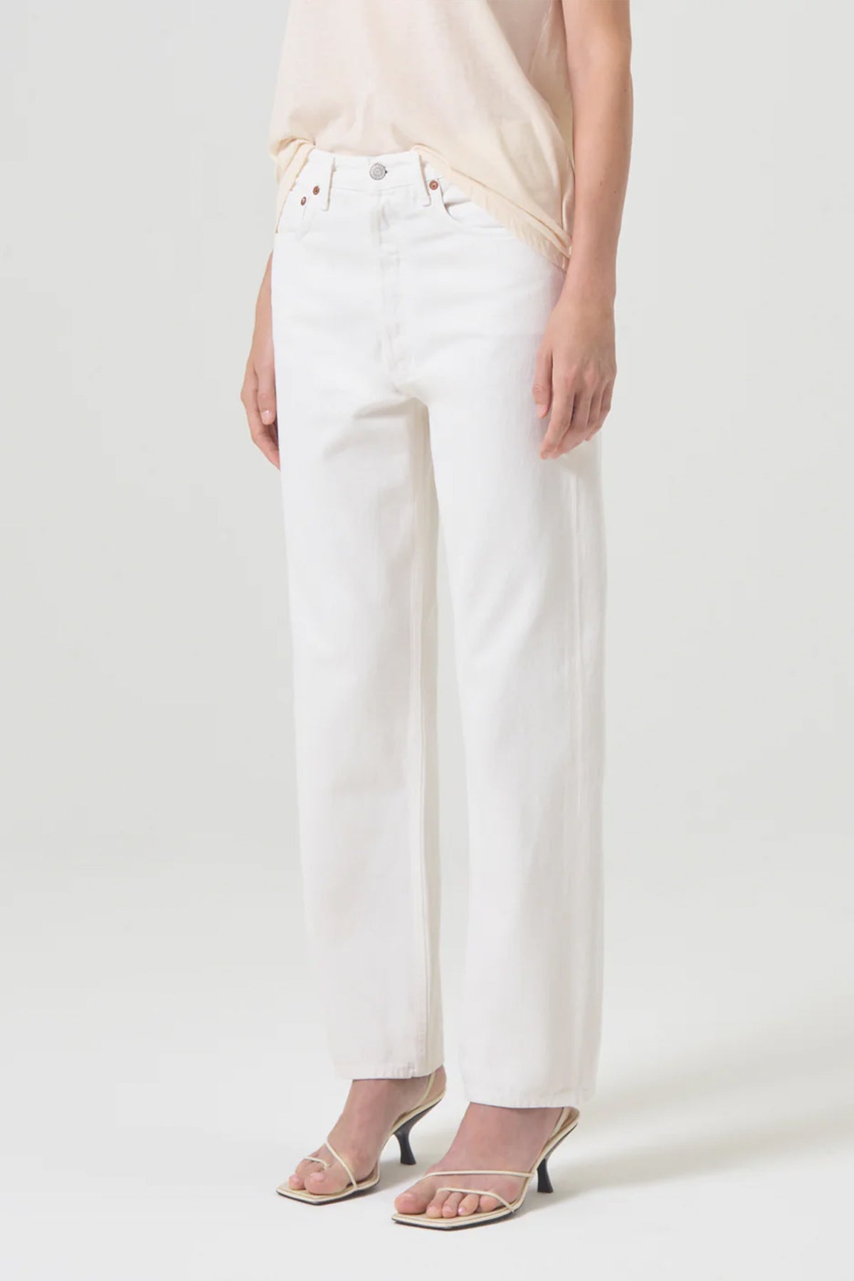 90's Mid Rise Straight Jean in Fortune Cookie - shop-olivia.com