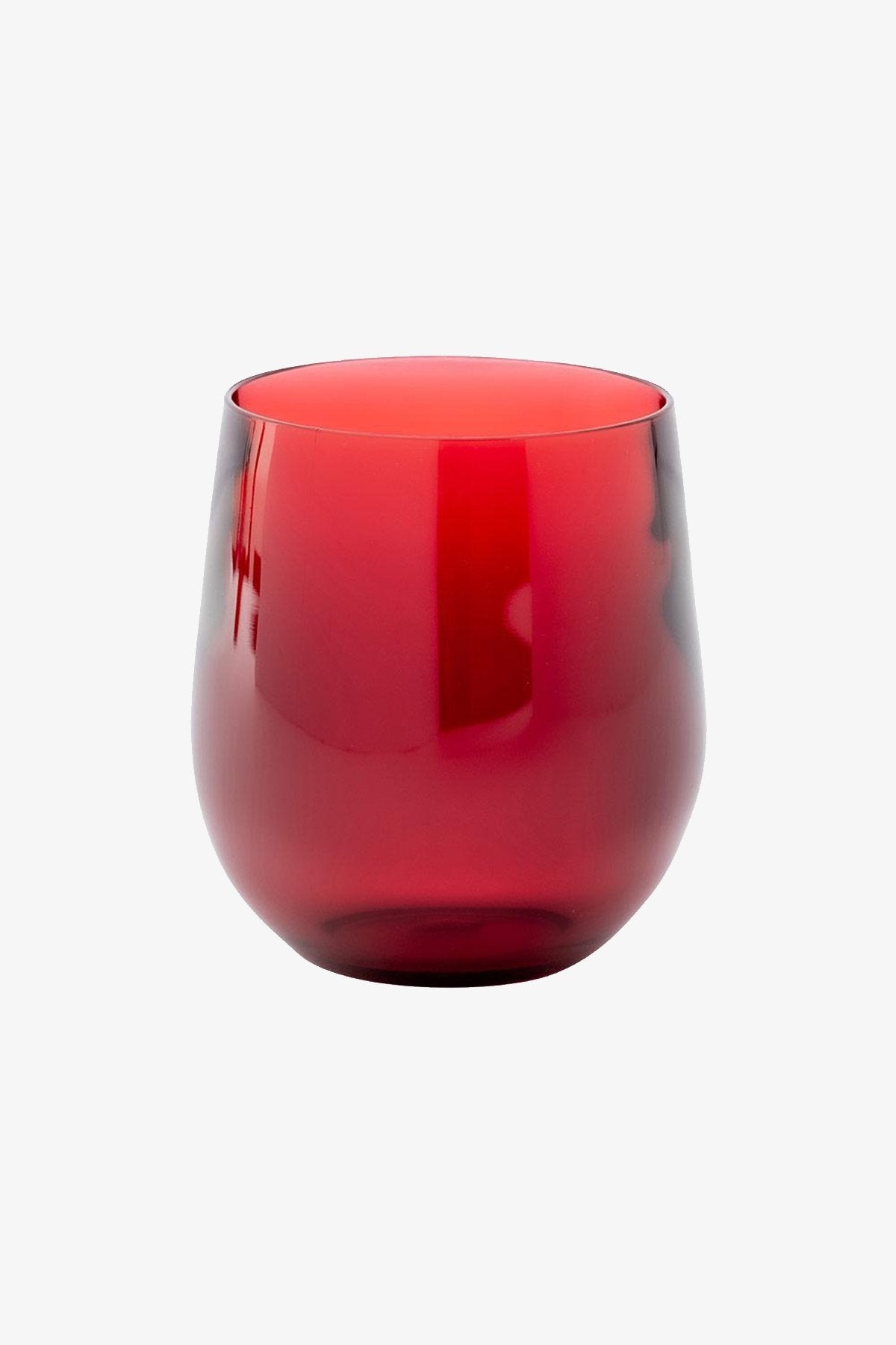Acrylic 12oz Tumbler Glass in Cranberry - shop-olivia.com