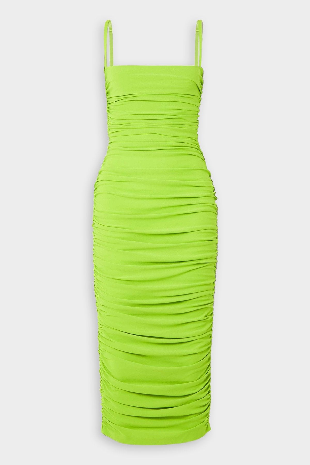 Adler Midi Dress in Chartreuse - shop-olivia.com