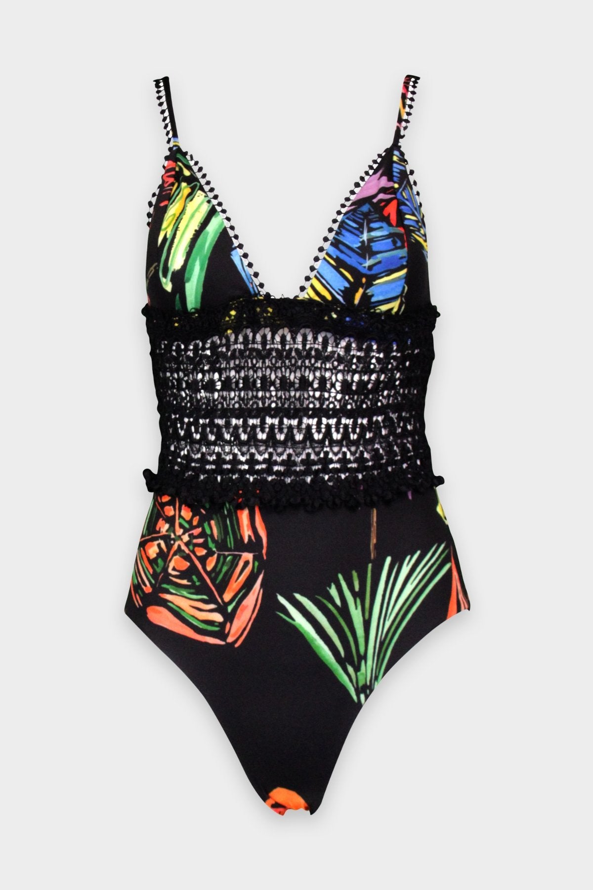 Alice Swimsuit 1PC in Black Print - shop-olivia.com