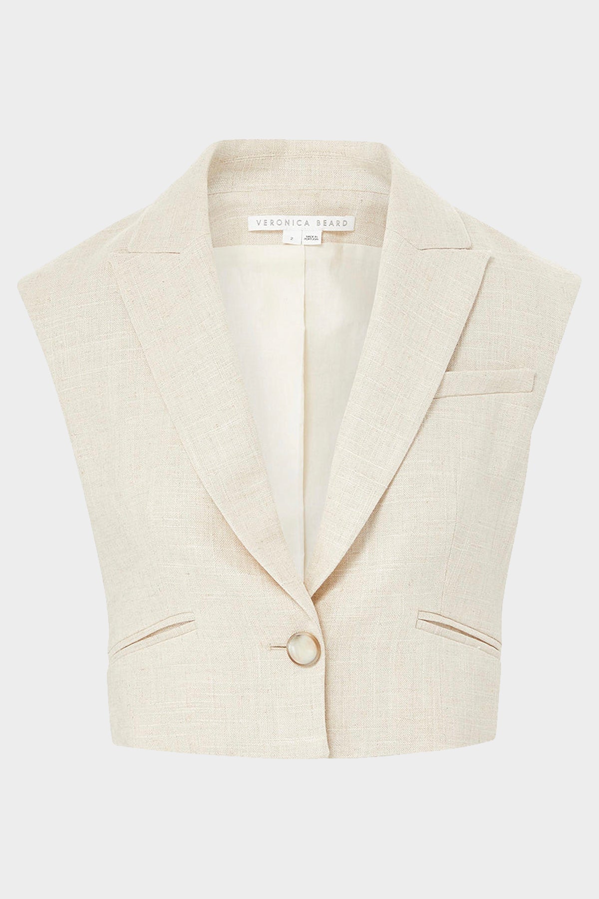 Baxley Metallic-Line Vest in Silver - shop-olivia.com