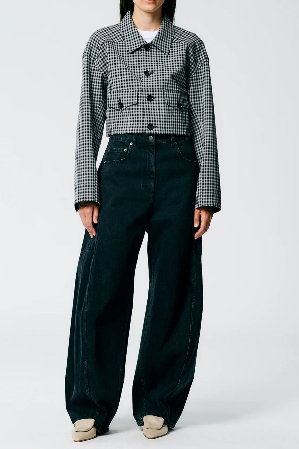 Black Denim Sid Jean in Black - shop-olivia.com