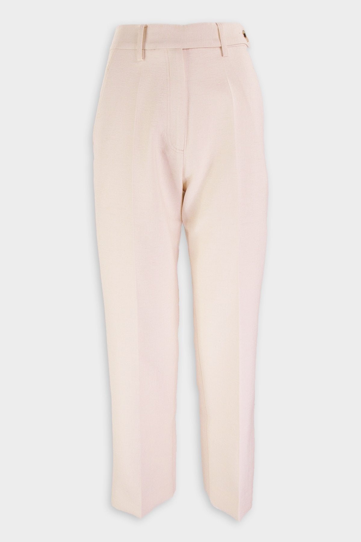 Button Trousers in Cream - shop-olivia.com