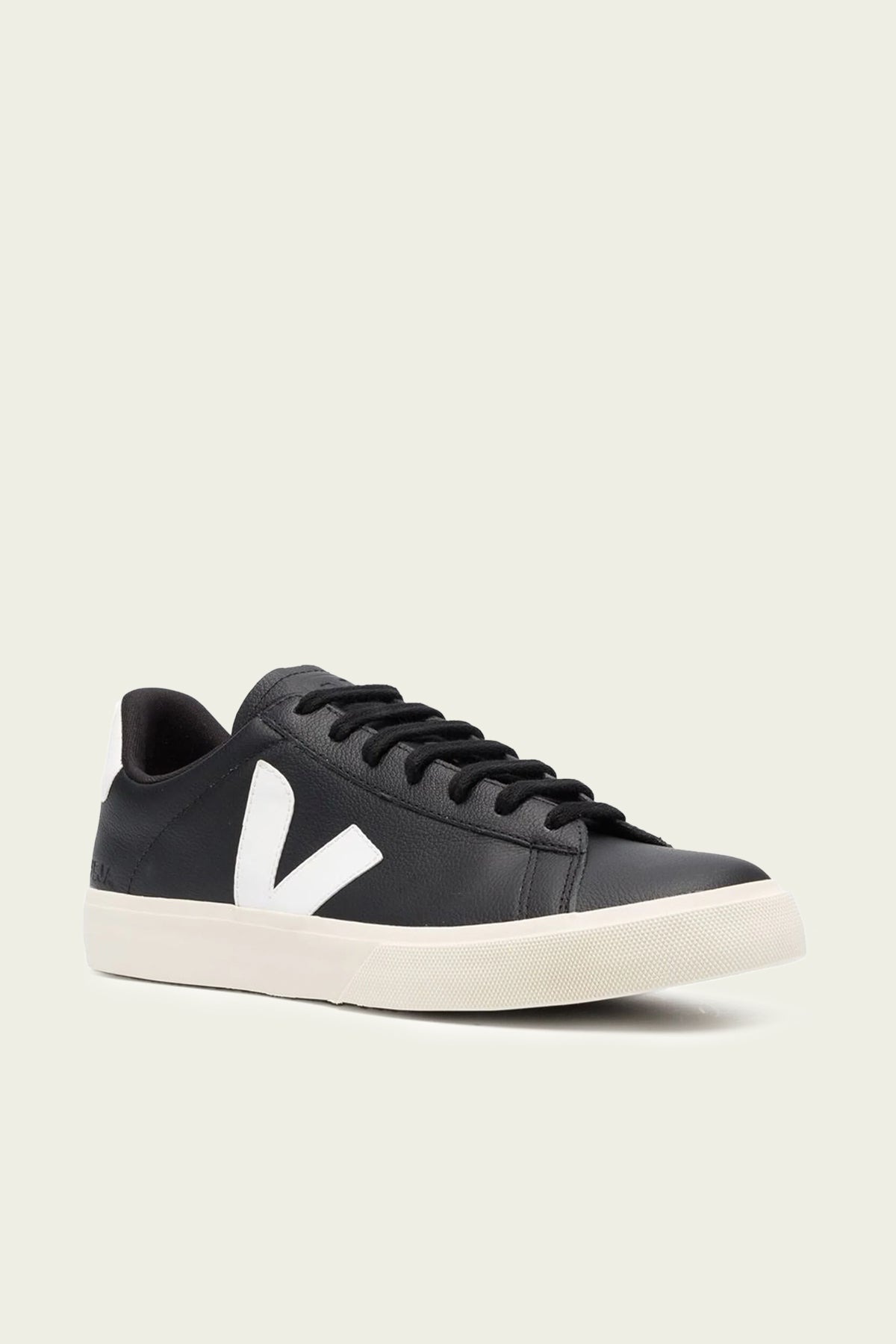 Campo Chromefree Leather Men Sneaker in Black and White - shop-olivia.com