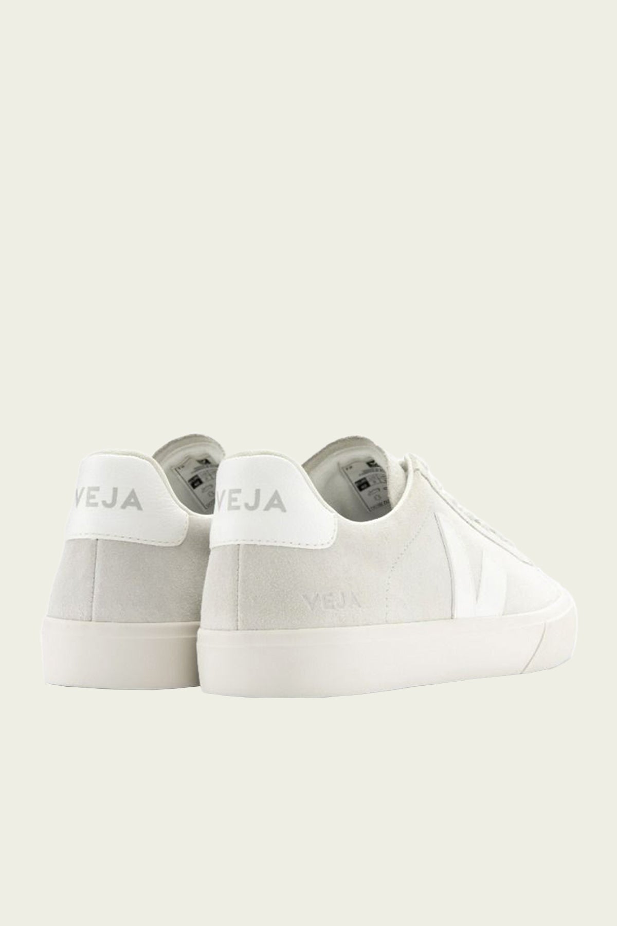 Campo Suede Leather Sneaker in Natural White - shop-olivia.com