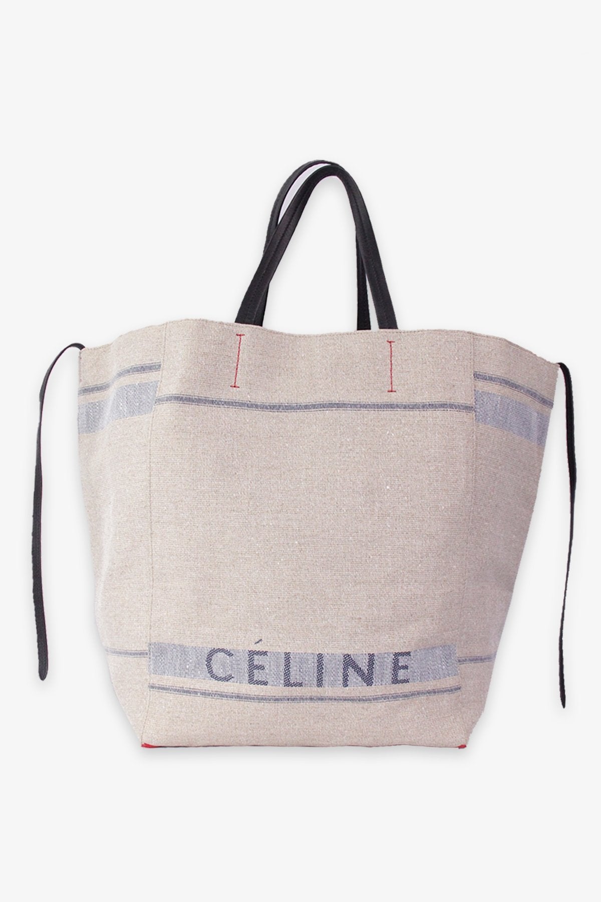 Celine Beige Canvas Tote Bag - shop-olivia.com