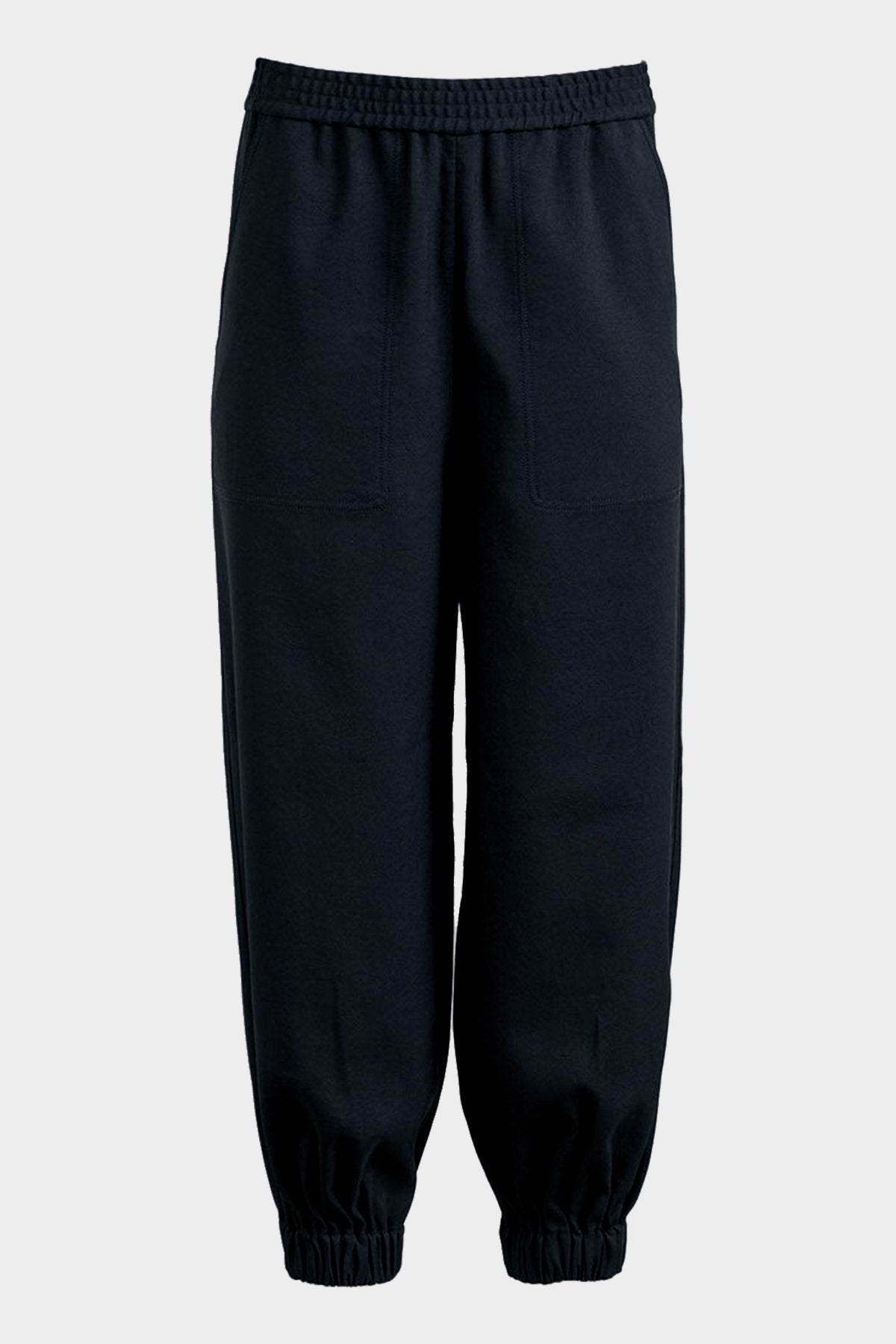 Chalky Drape Plashet Jogger in Black - shop-olivia.com