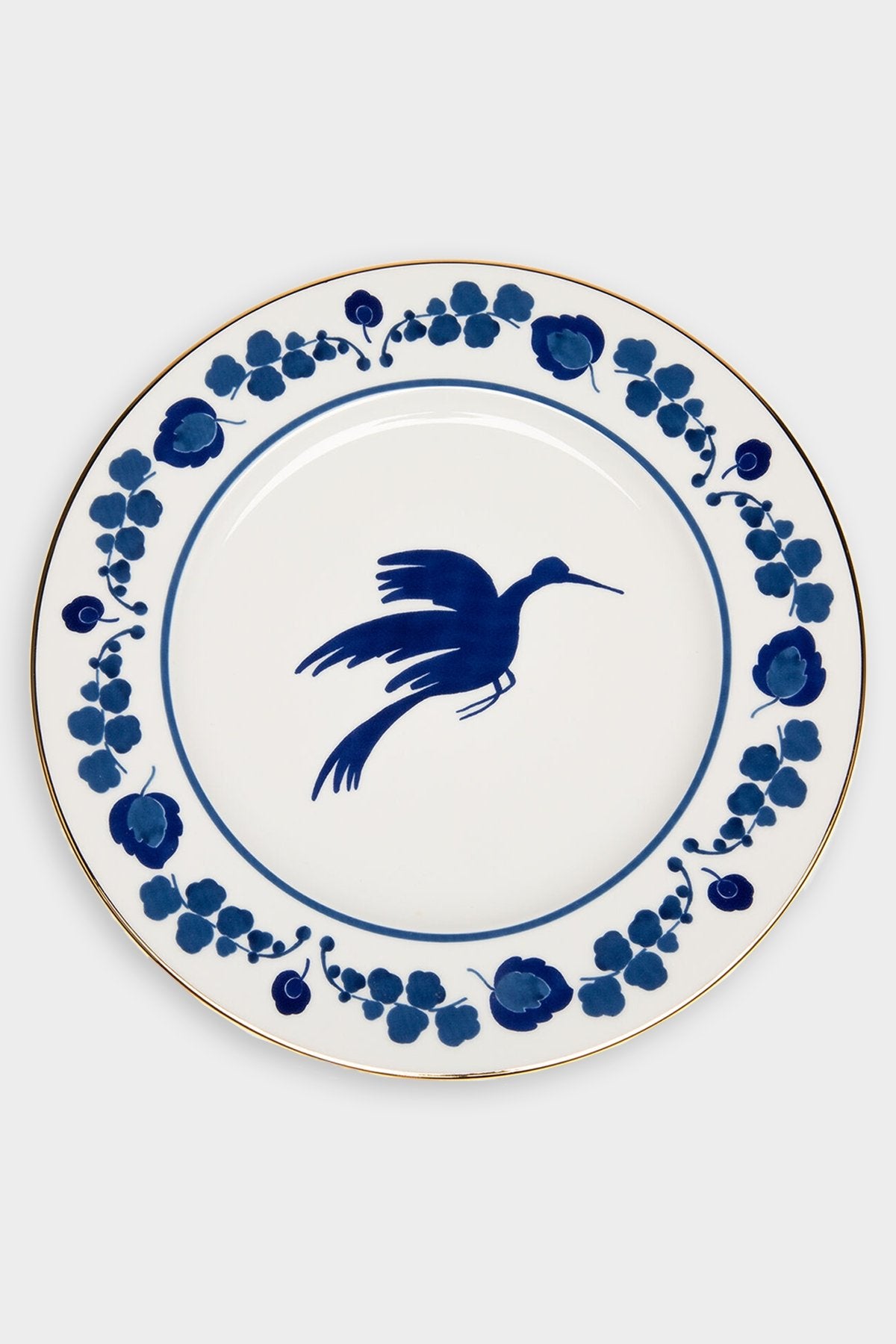 Charger Plate in Wildbird Blu - shop-olivia.com