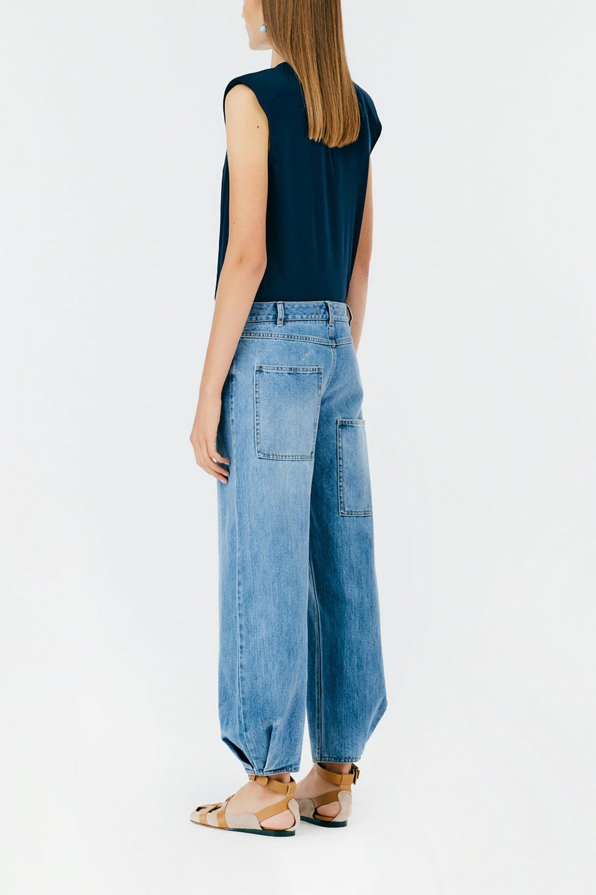 Classic Wash Denim Brancusi Jean in Classic Blue - shop-olivia.com