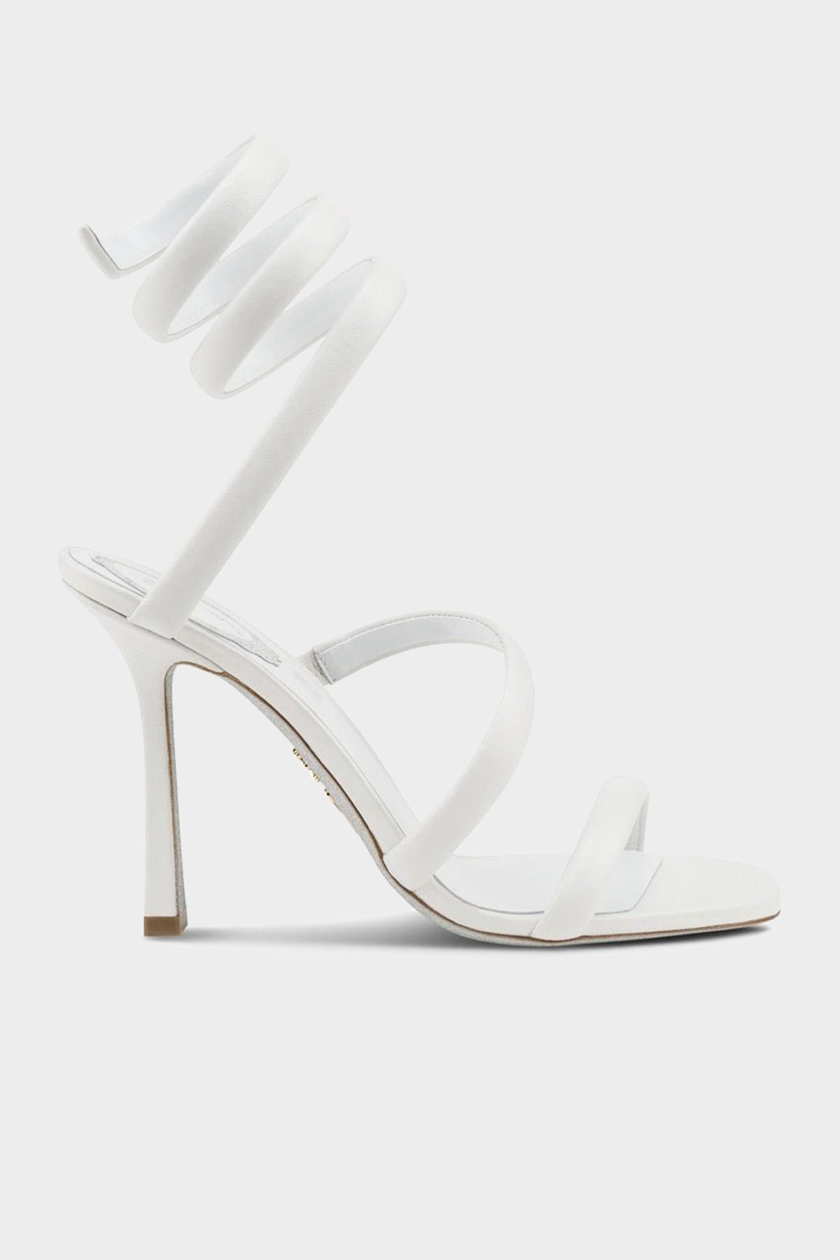 Cleopatra White Leather Sandal 105 - shop-olivia.com