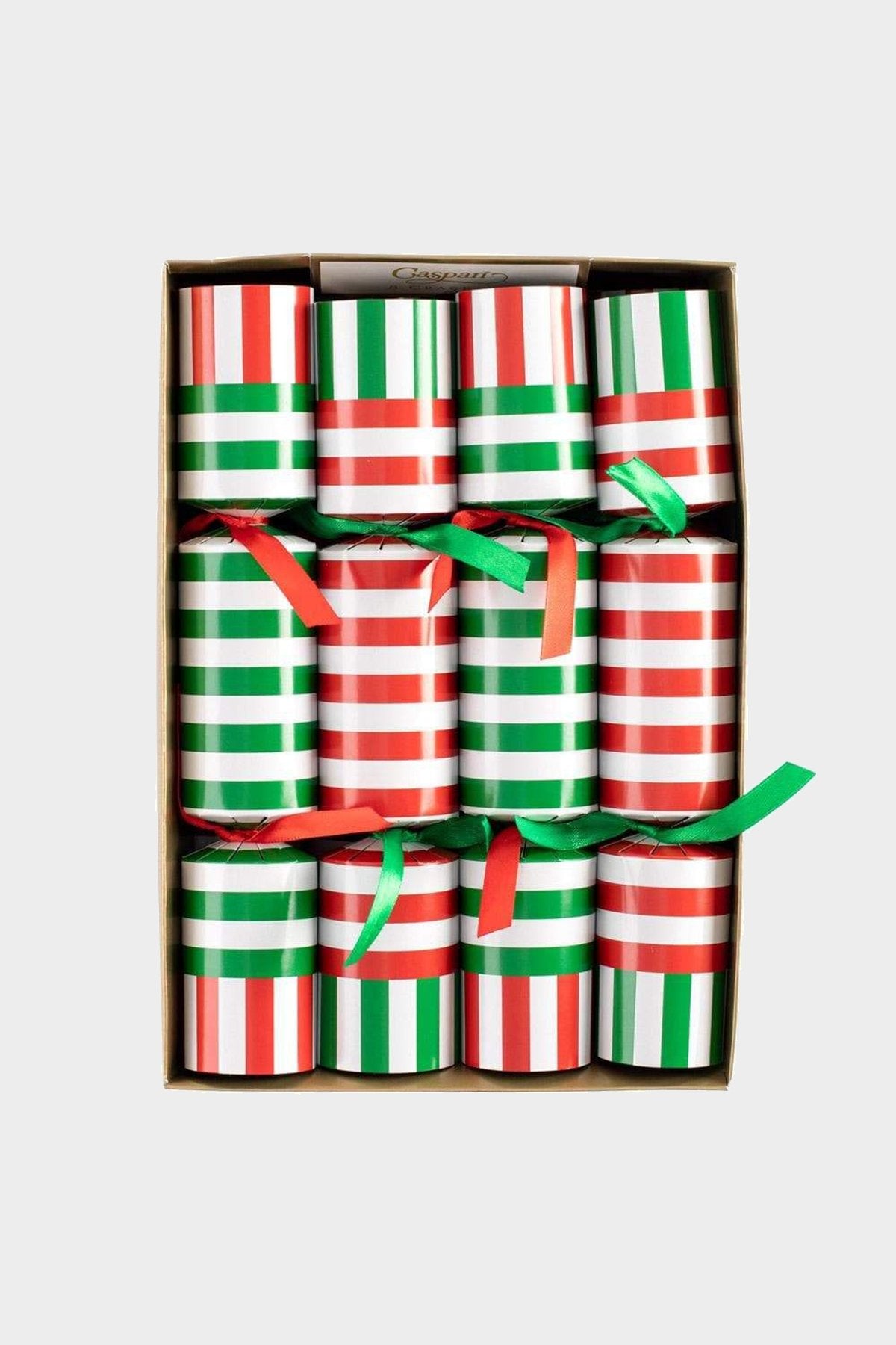 Club Stripe Celebration Christmas Cracker in Red & Green - shop-olivia.com