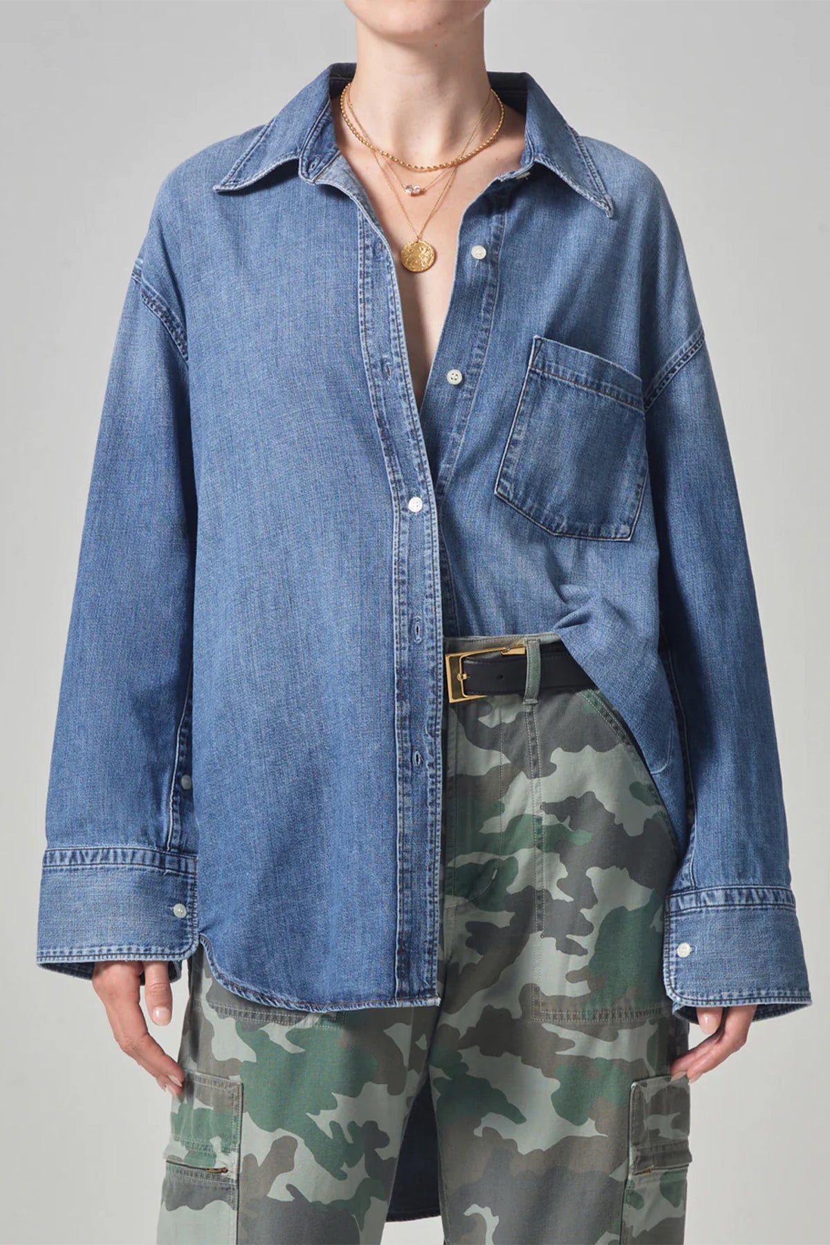 Cocoon Shirt in Somerset - shop-olivia.com