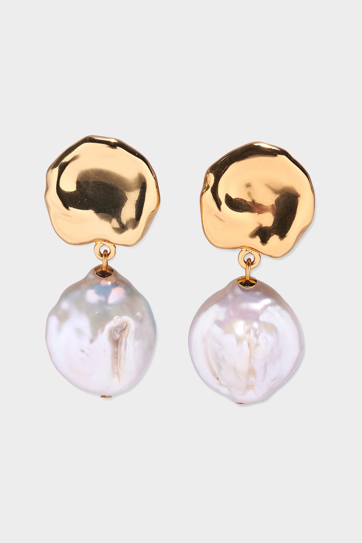 Coin Reflection Clip-On Earrings in Gold - shop-olivia.com