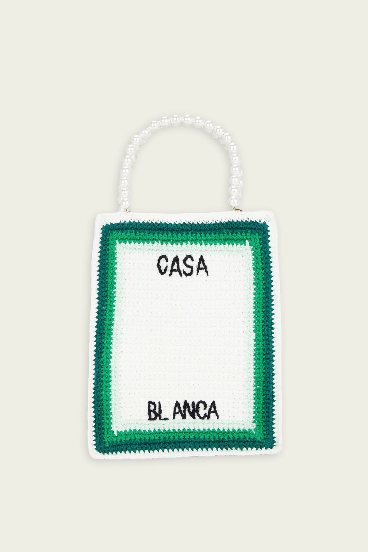 Cotton Crochet Mini Bag in Green Multi - shop-olivia.com