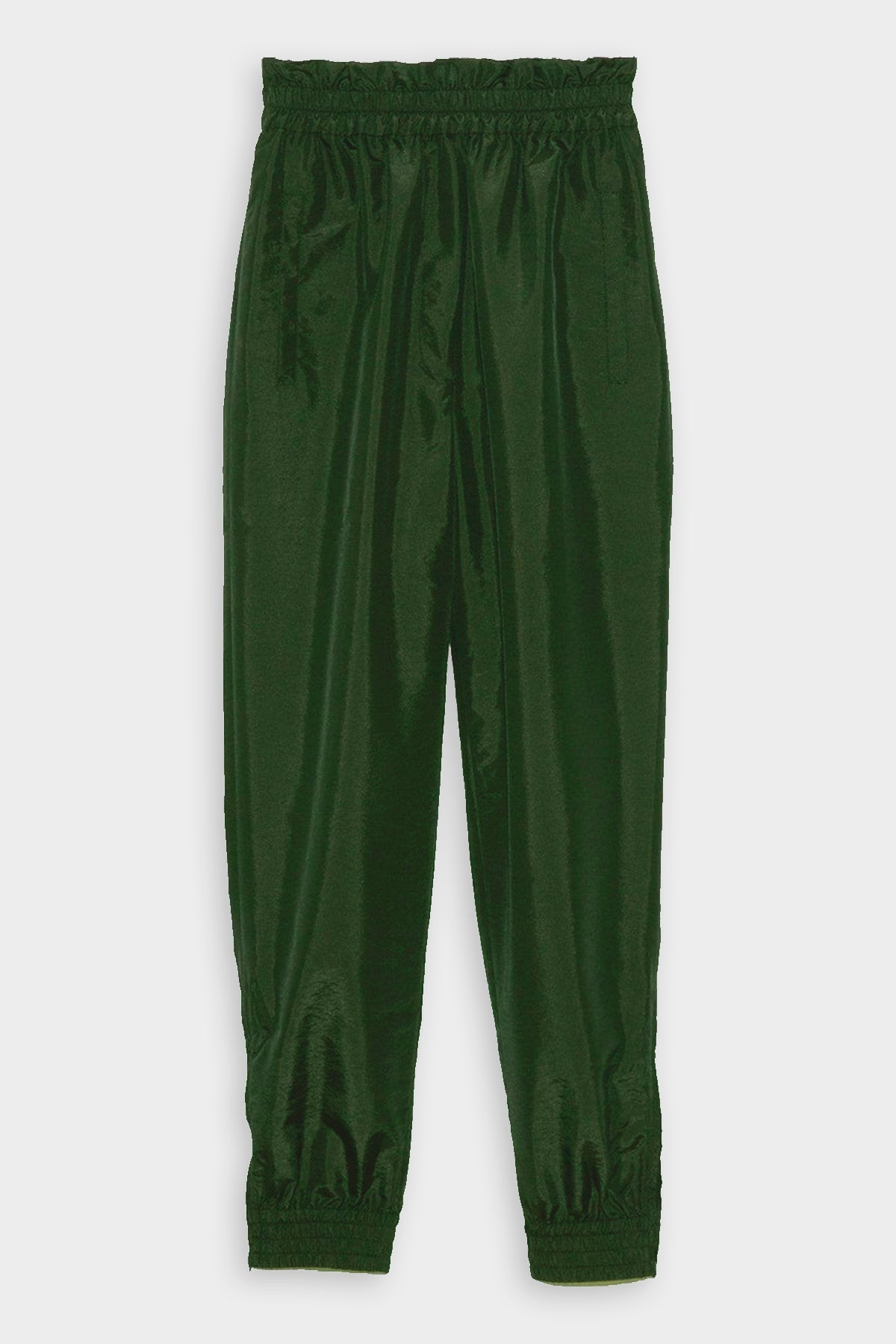 Crispy Nylon Paper Bag Felix Jogger in Army Green - shop-olivia.com