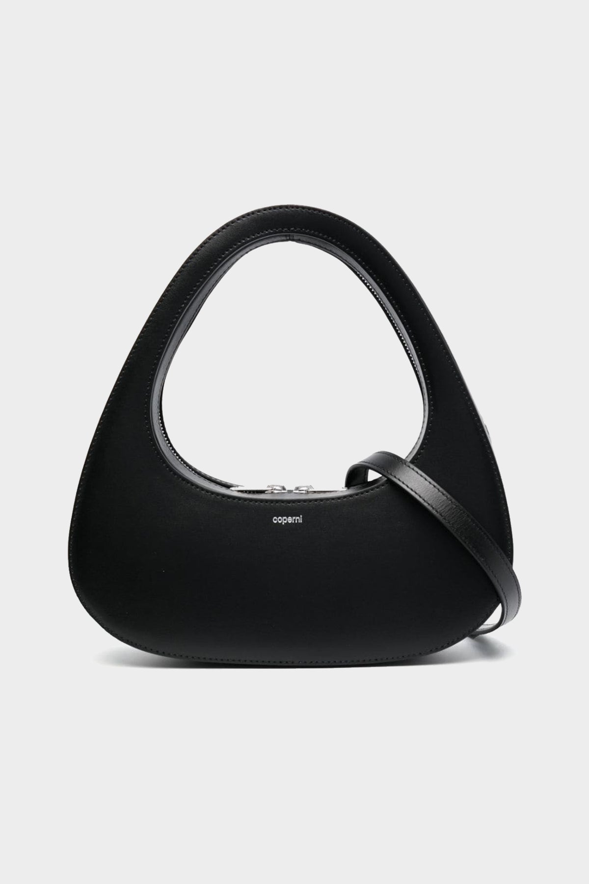 Crossbody Baguette Swipe Bag in Black - shop-olivia.com