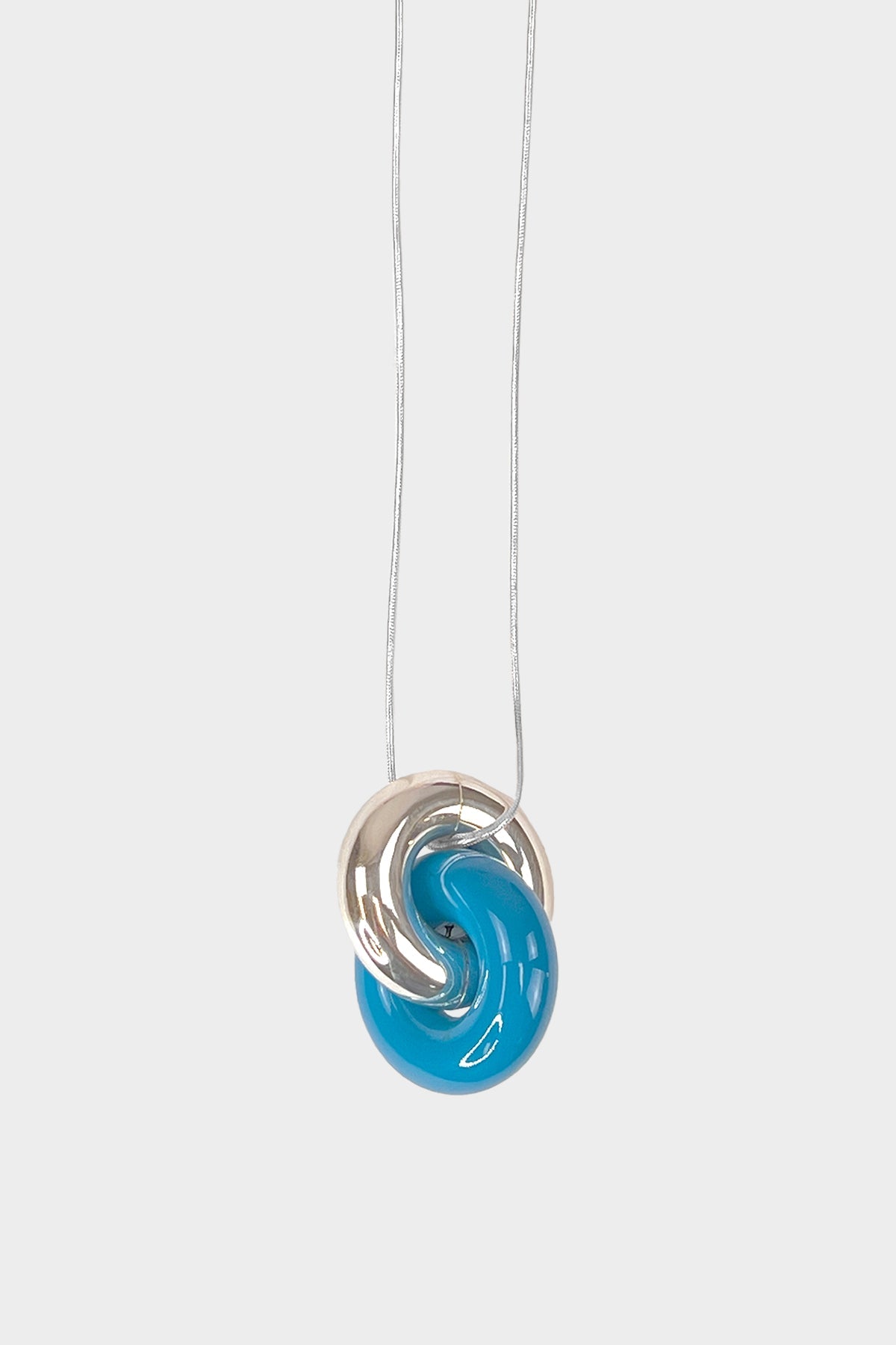 Cumulus Necklace in Silver/Sky Blue - shop-olivia.com