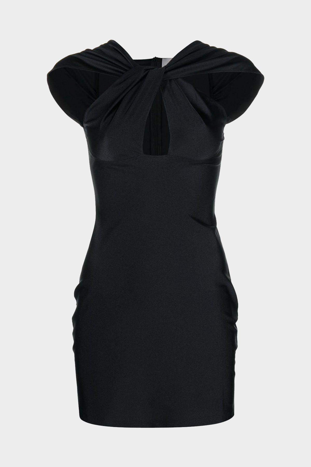 Cut-Out Jersey Dress in Black - shop-olivia.com