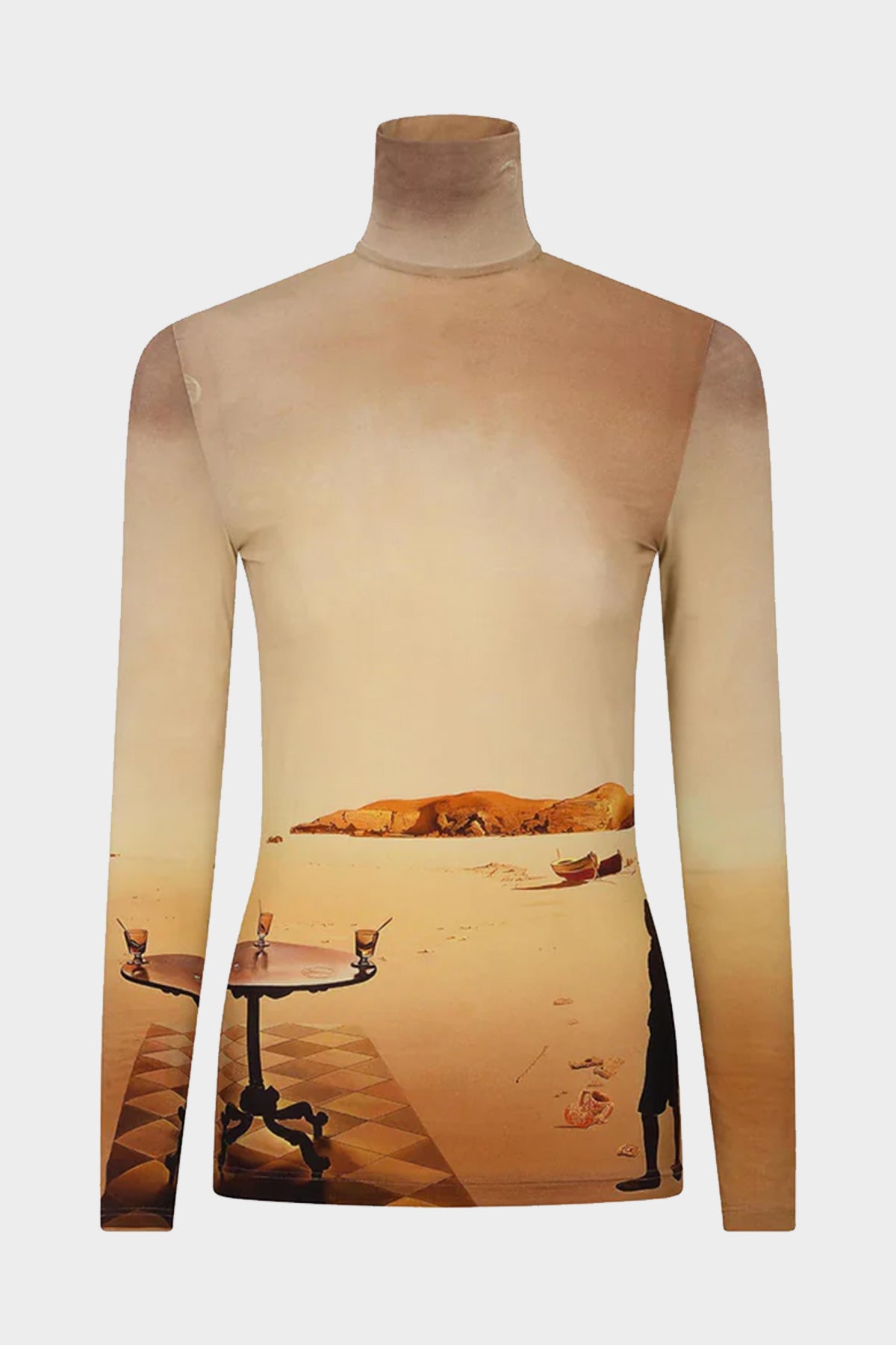 Dali's Sun-Table Turtleneck Top in La Table Solaire - shop-olivia.com