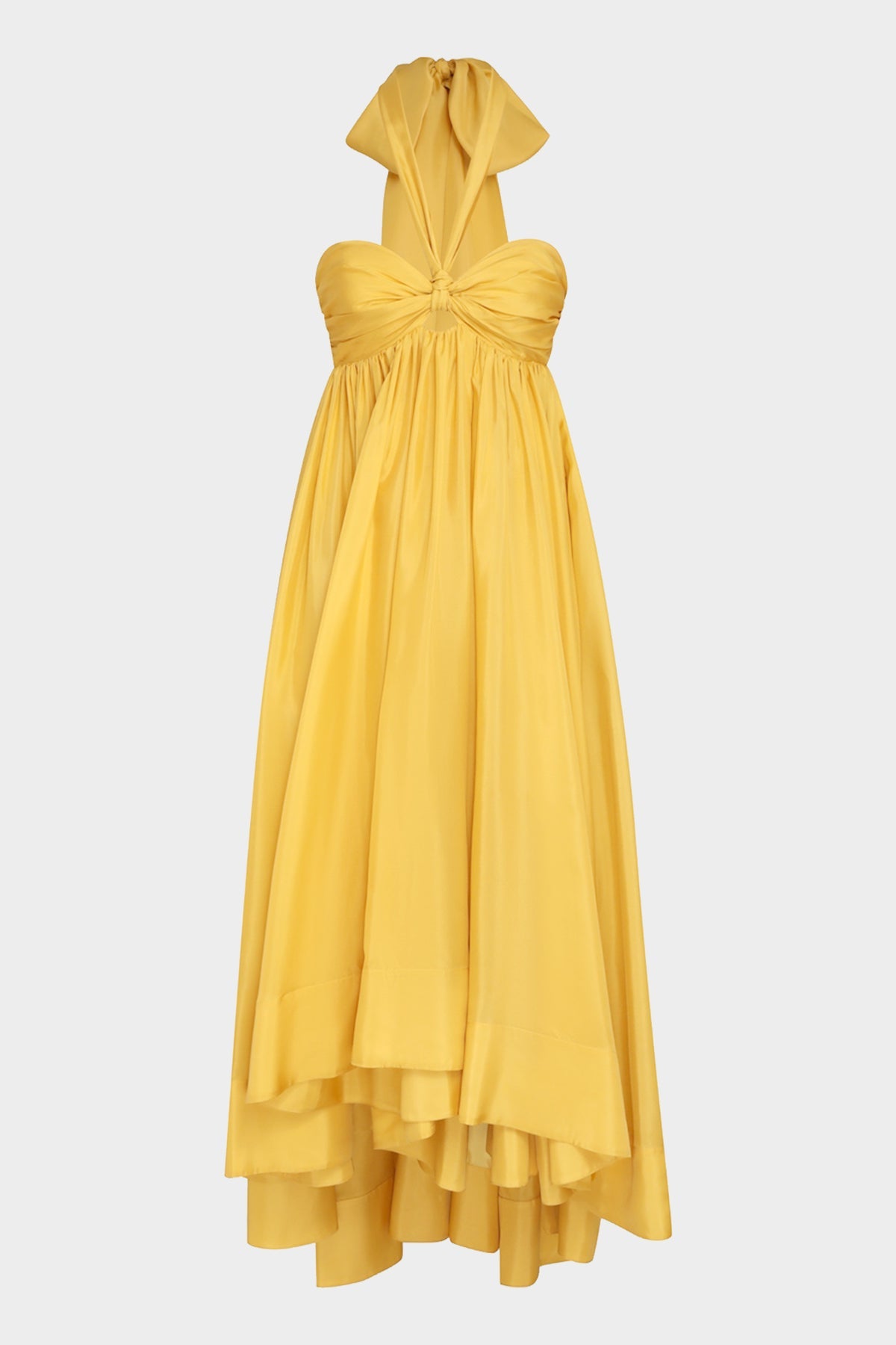 Devi Halter Maxi Dress in Mustard - shop-olivia.com