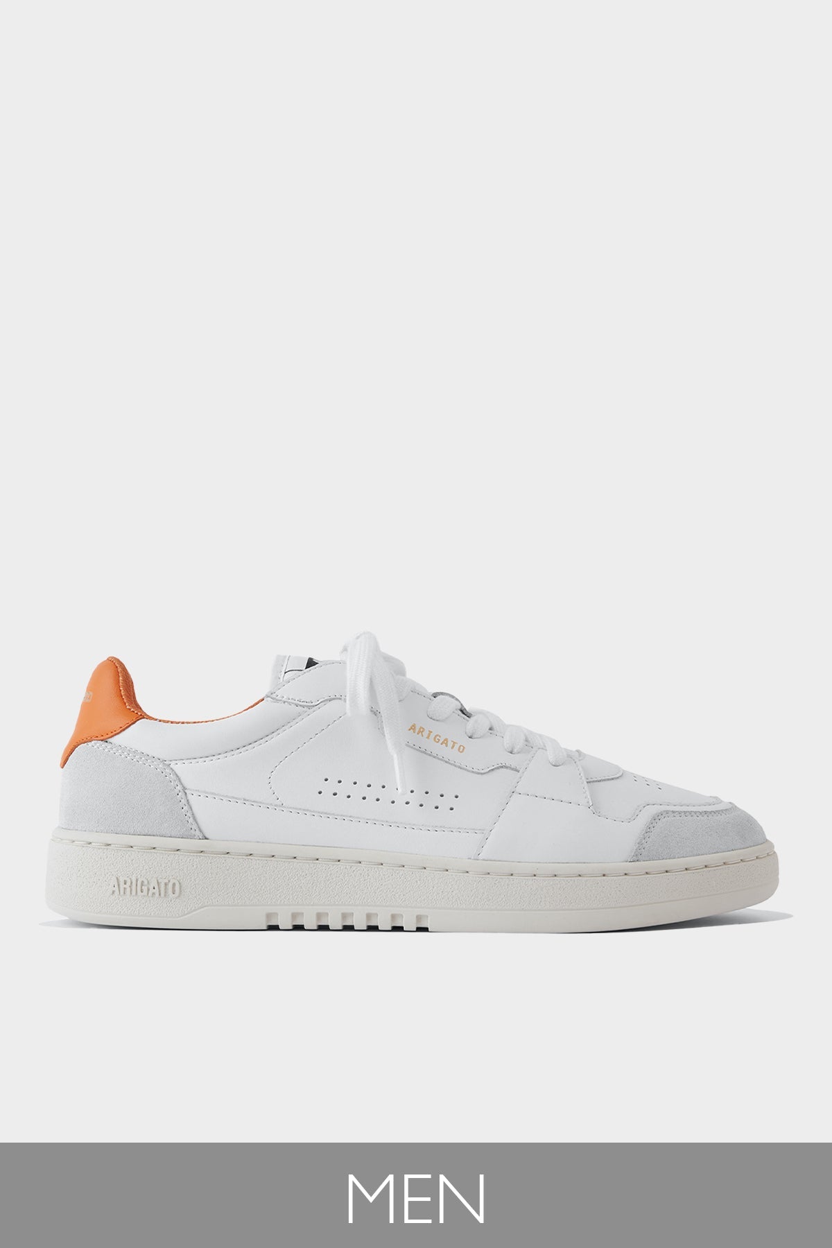 Dice Lo Men Sneaker in White Orange - shop-olivia.com