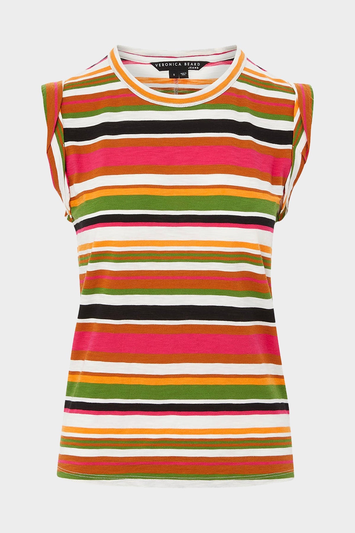 Dree Stripe Muscle Tee in Multi - shop-olivia.com