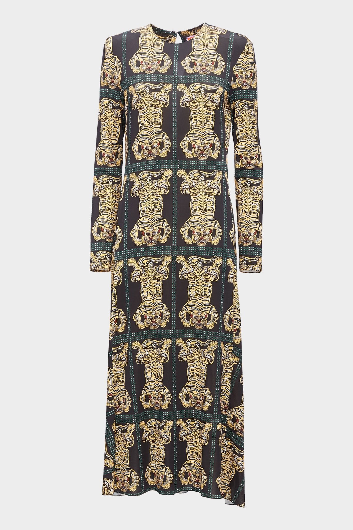 Drifter Dress in Tiger Tiles Black - shop-olivia.com