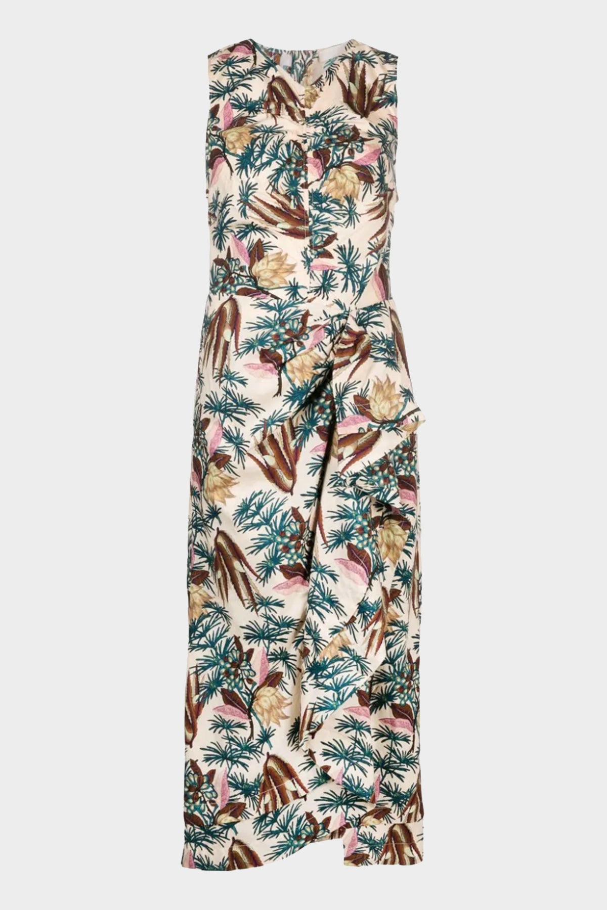 Edlyn Sleeveless Midi Dress in Wildflower - shop-olivia.com