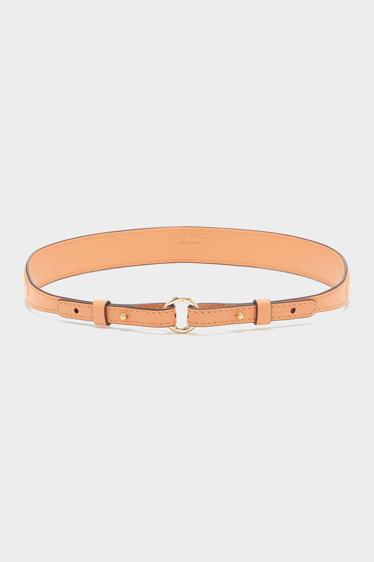 Esme Skinny Belt in Copper Tan - shop-olivia.com