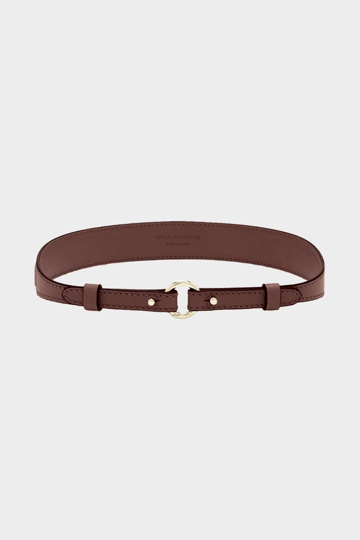 Esme Skinny Belt in Oxblood - shop-olivia.com