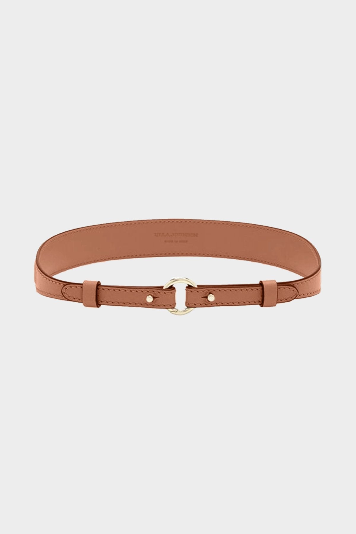 Esme Skinny Belt in Terracotta - shop-olivia.com