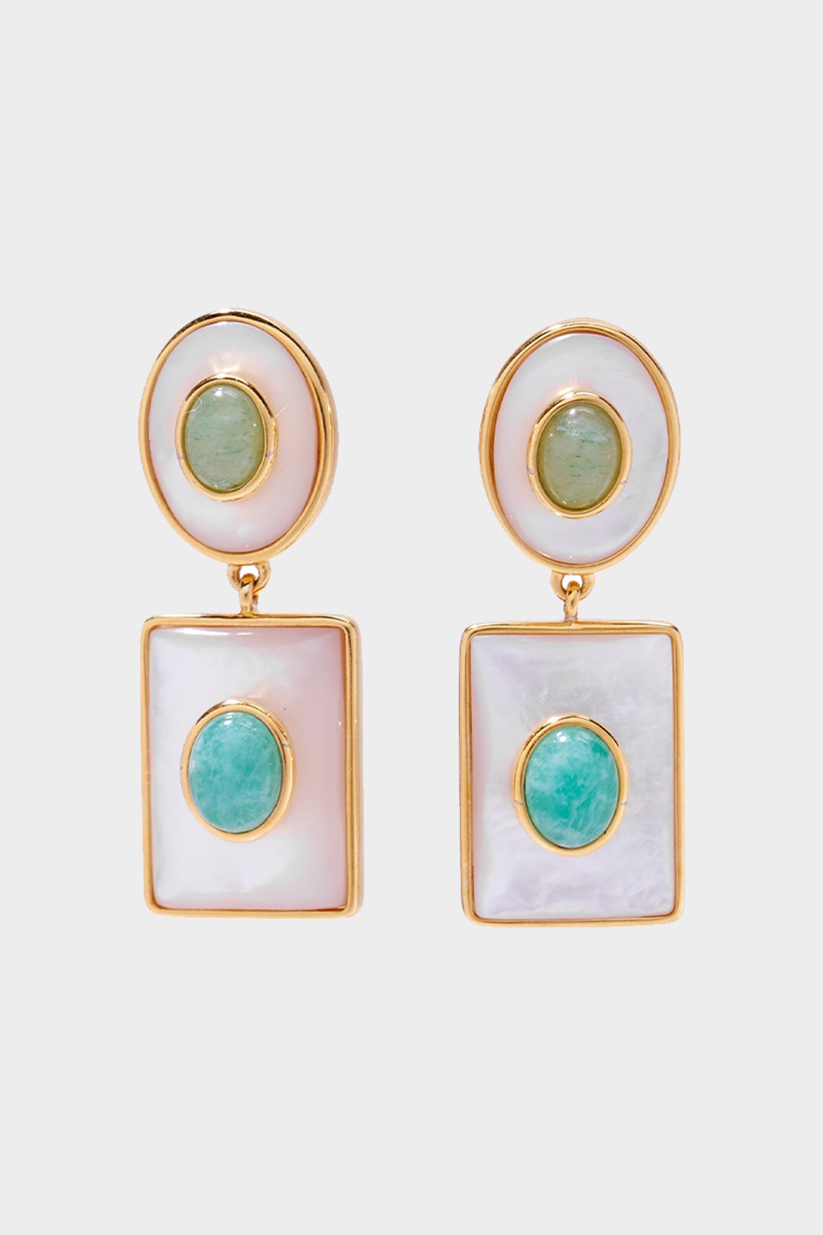 Ethereal Pool Earrings in White - shop-olivia.com