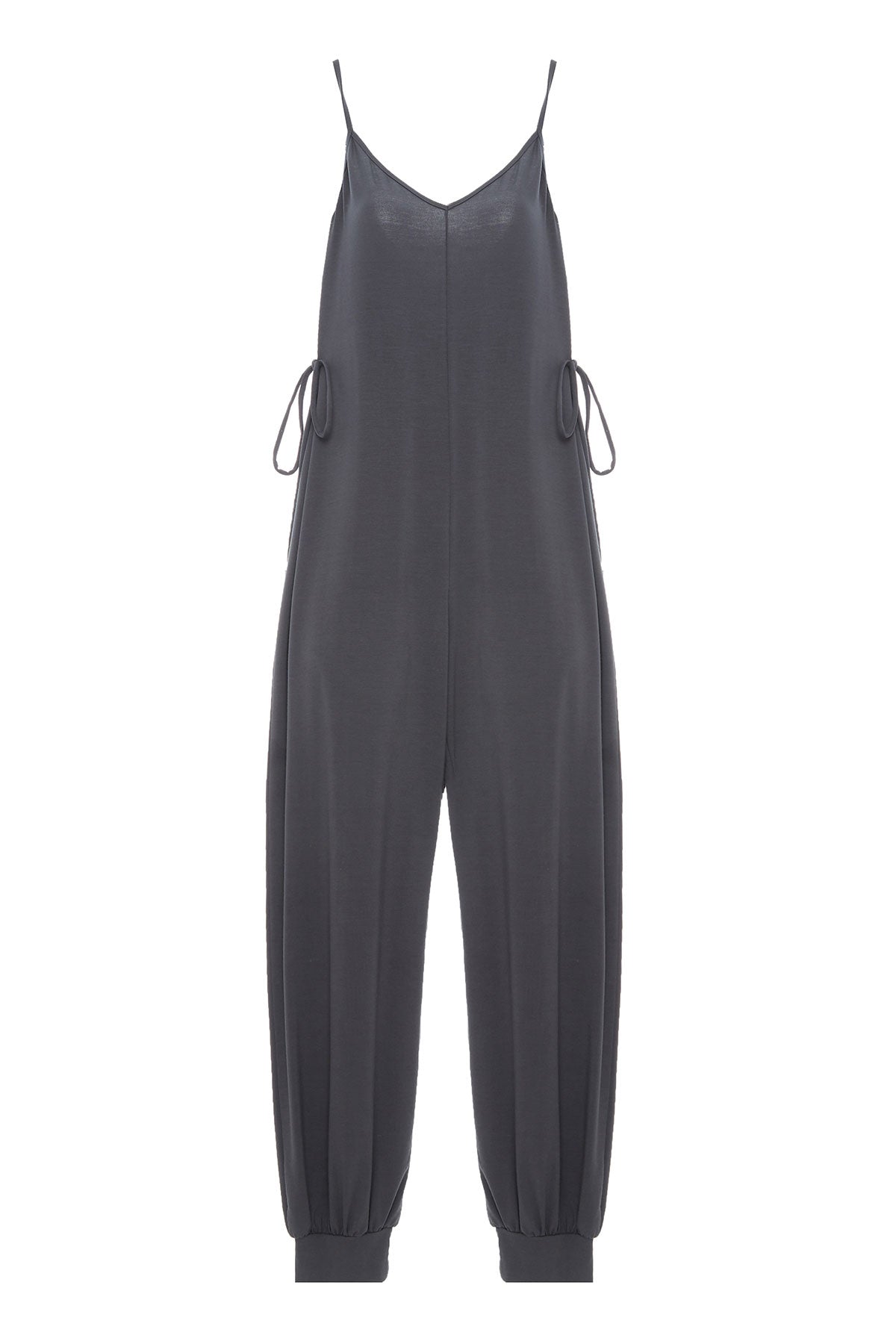 Finley Knotted Jumpsuit Ebony - shop-olivia.com