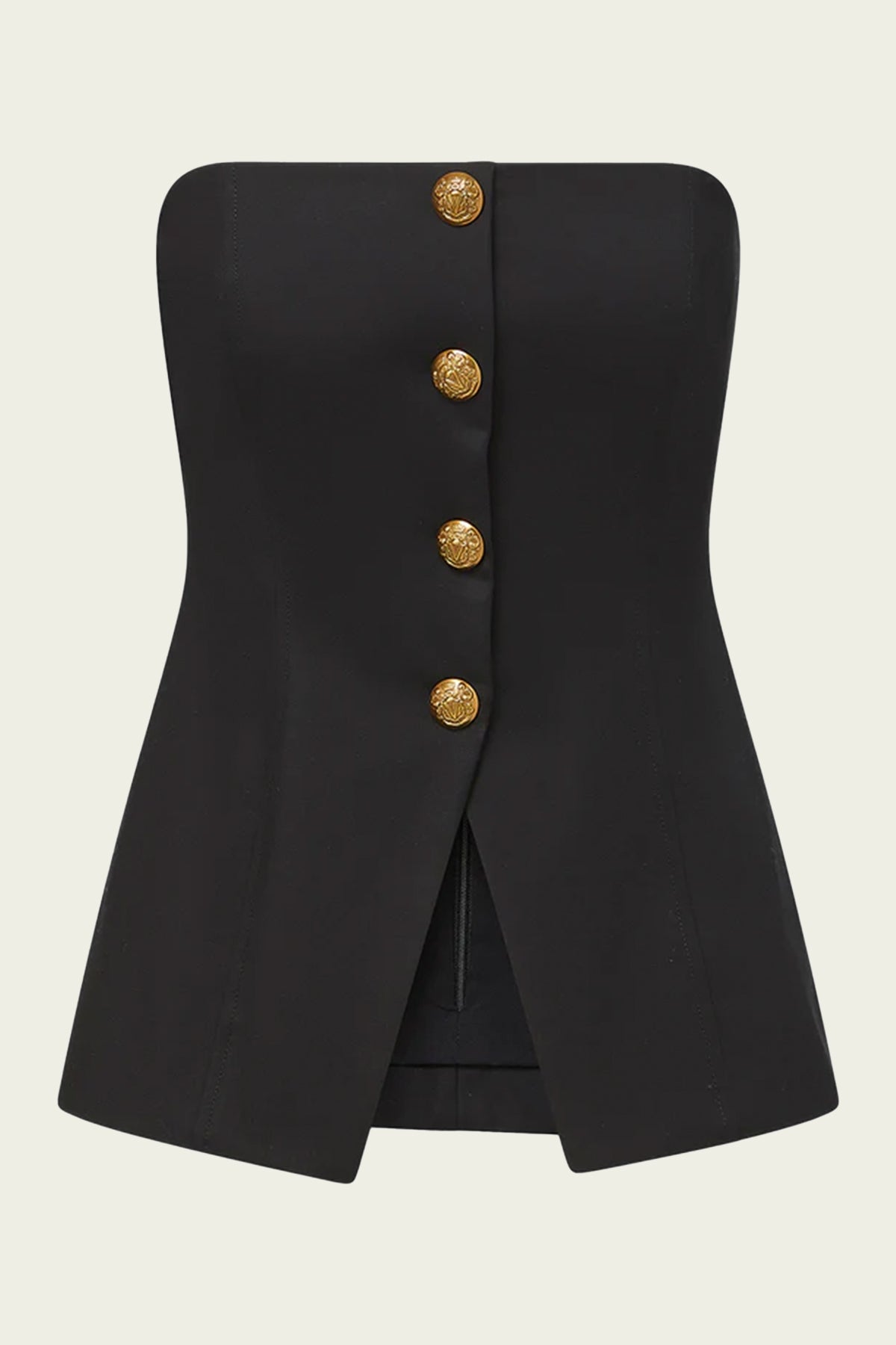 Forman Bustier Top in Black - shop-olivia.com