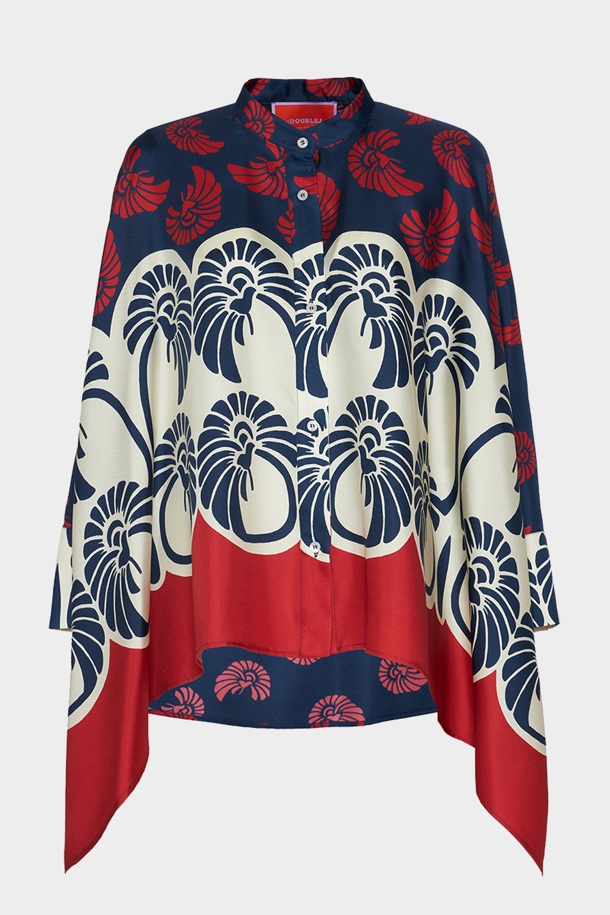 Foulard Shirt in Palmetto Placée - shop-olivia.com