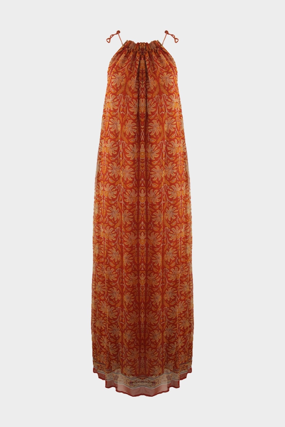 Francie Sleeveless Dress in Clementine - shop-olivia.com
