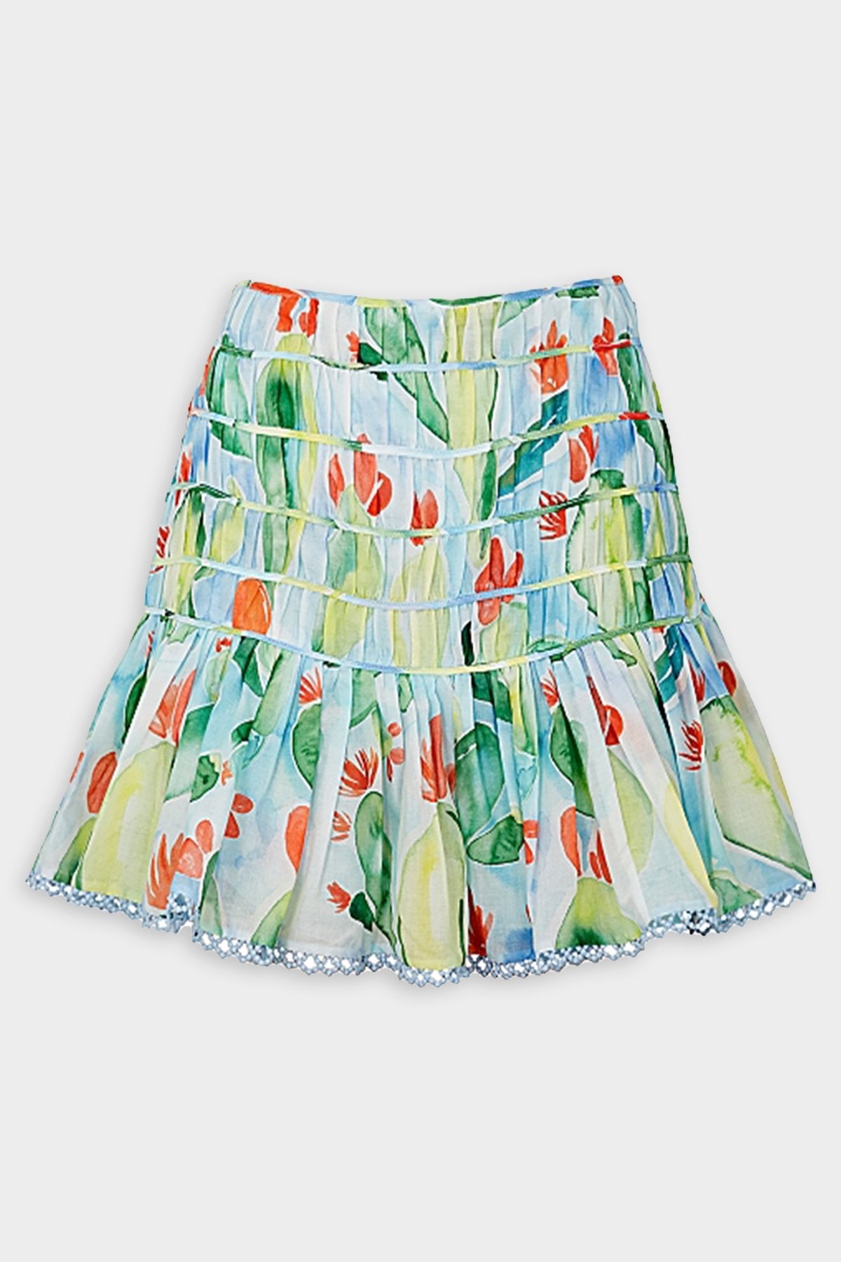 Gia Short Skirt in Barbary Print - shop-olivia.com